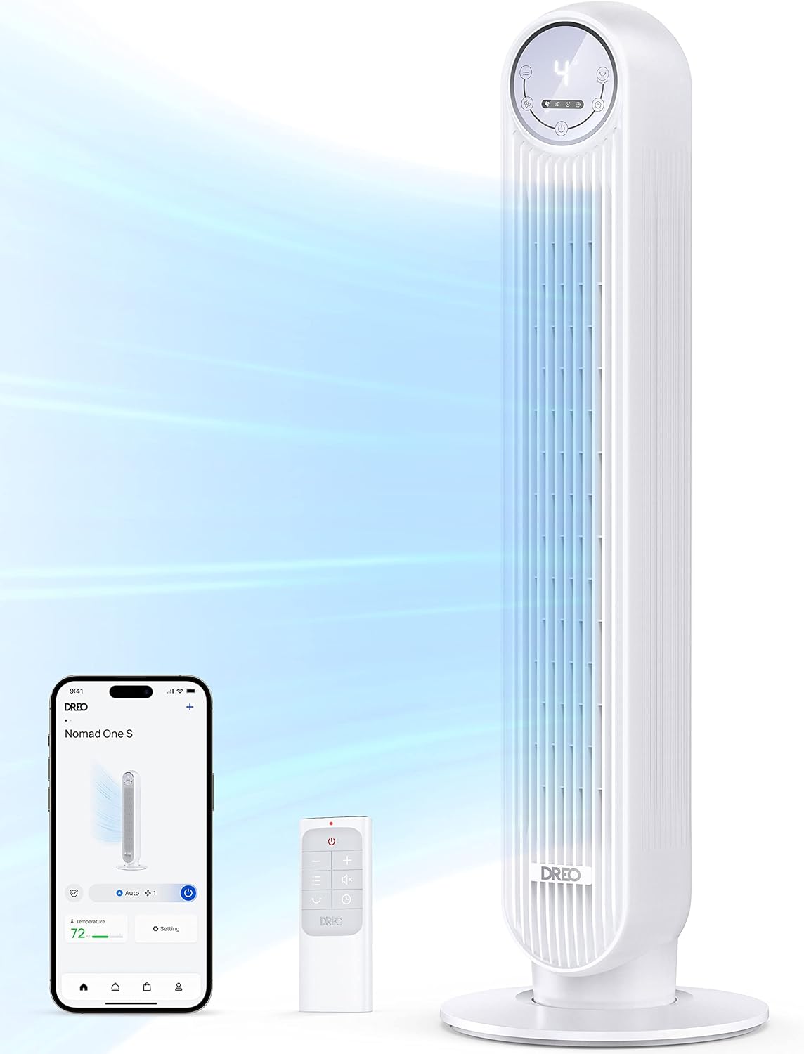 Dreo Ventilatore a Torre Smart Silenzioso 7.6 m/s - immagine 1