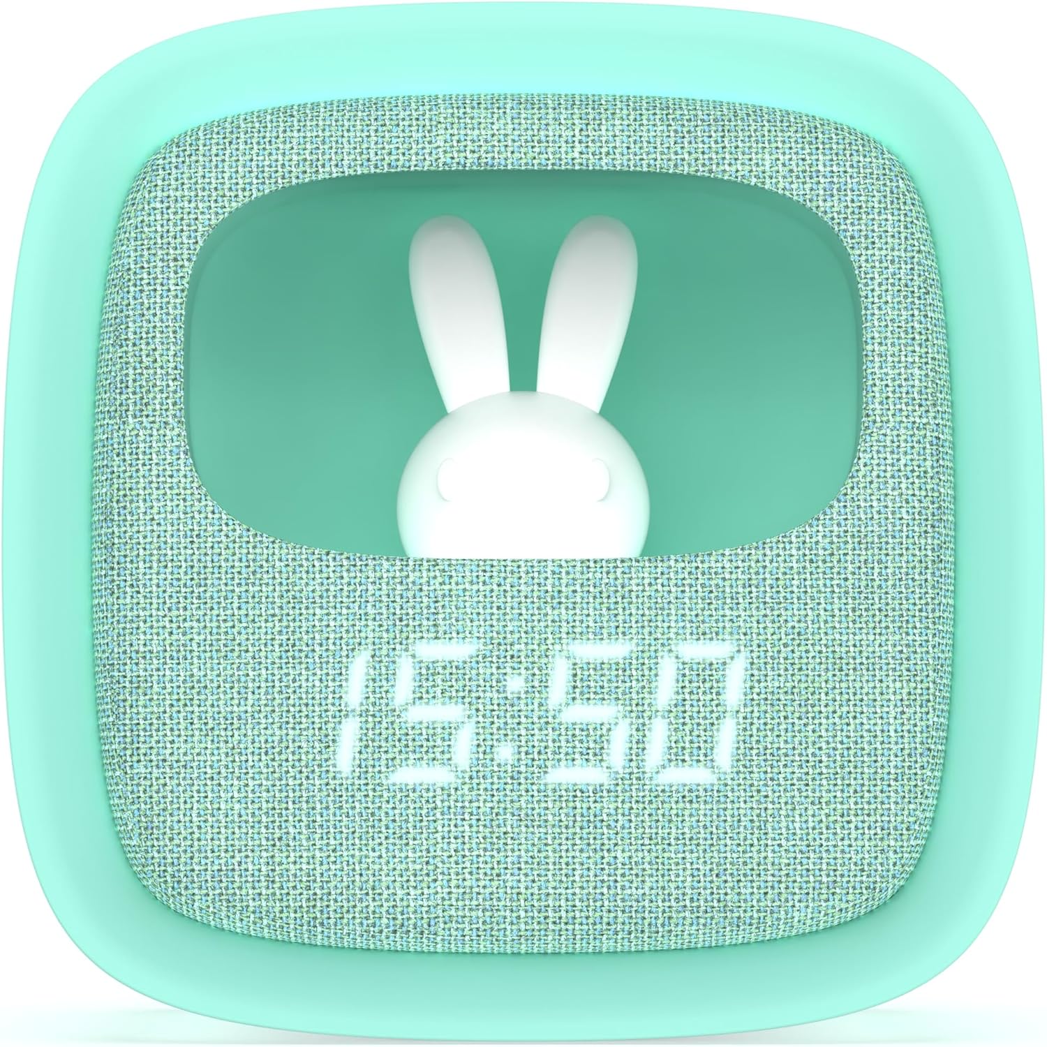 MOB Sveglia Digitale Billy Clock con Coniglietto Soft Touch, Blu