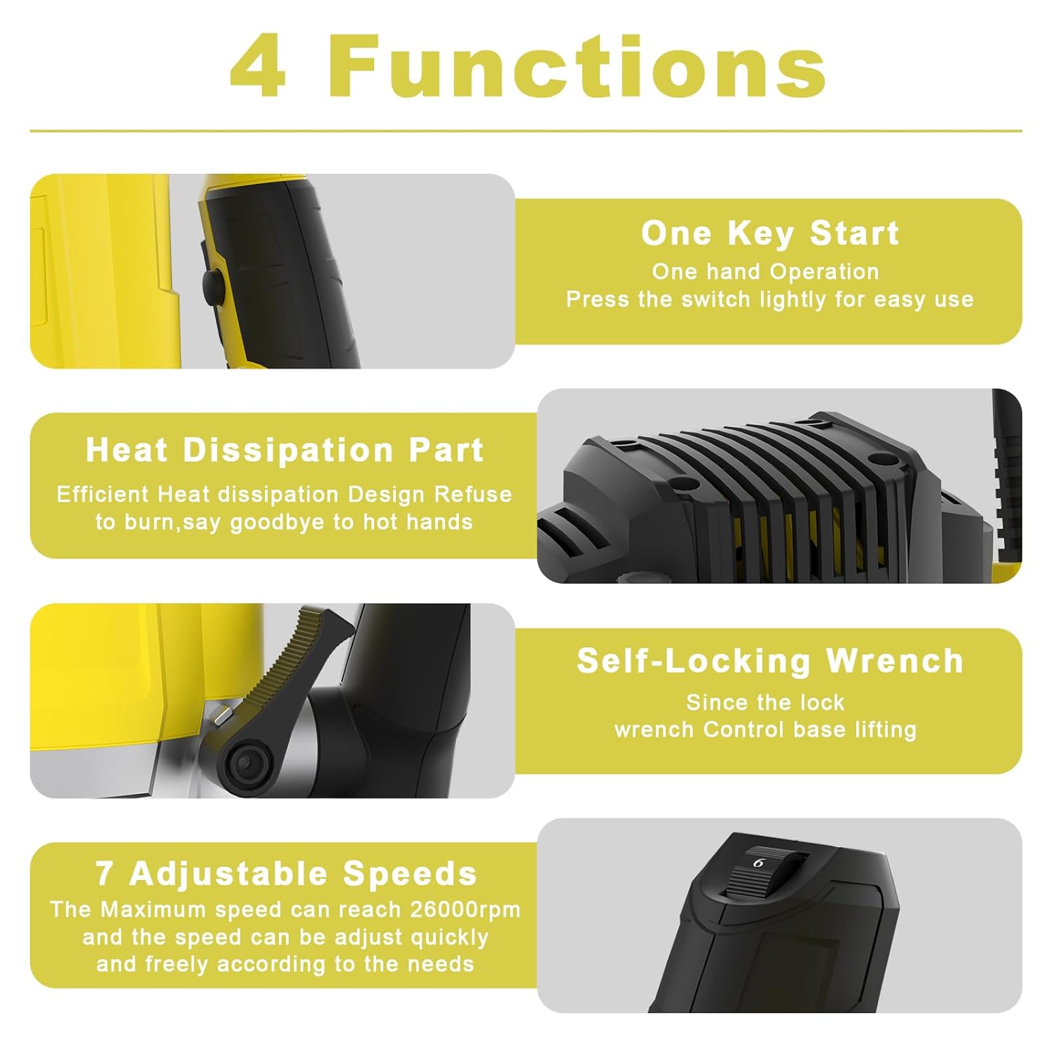 DEWINNER Fresatrice Verticale Legno 1800W 10000-26000 giri/min - immagine 3