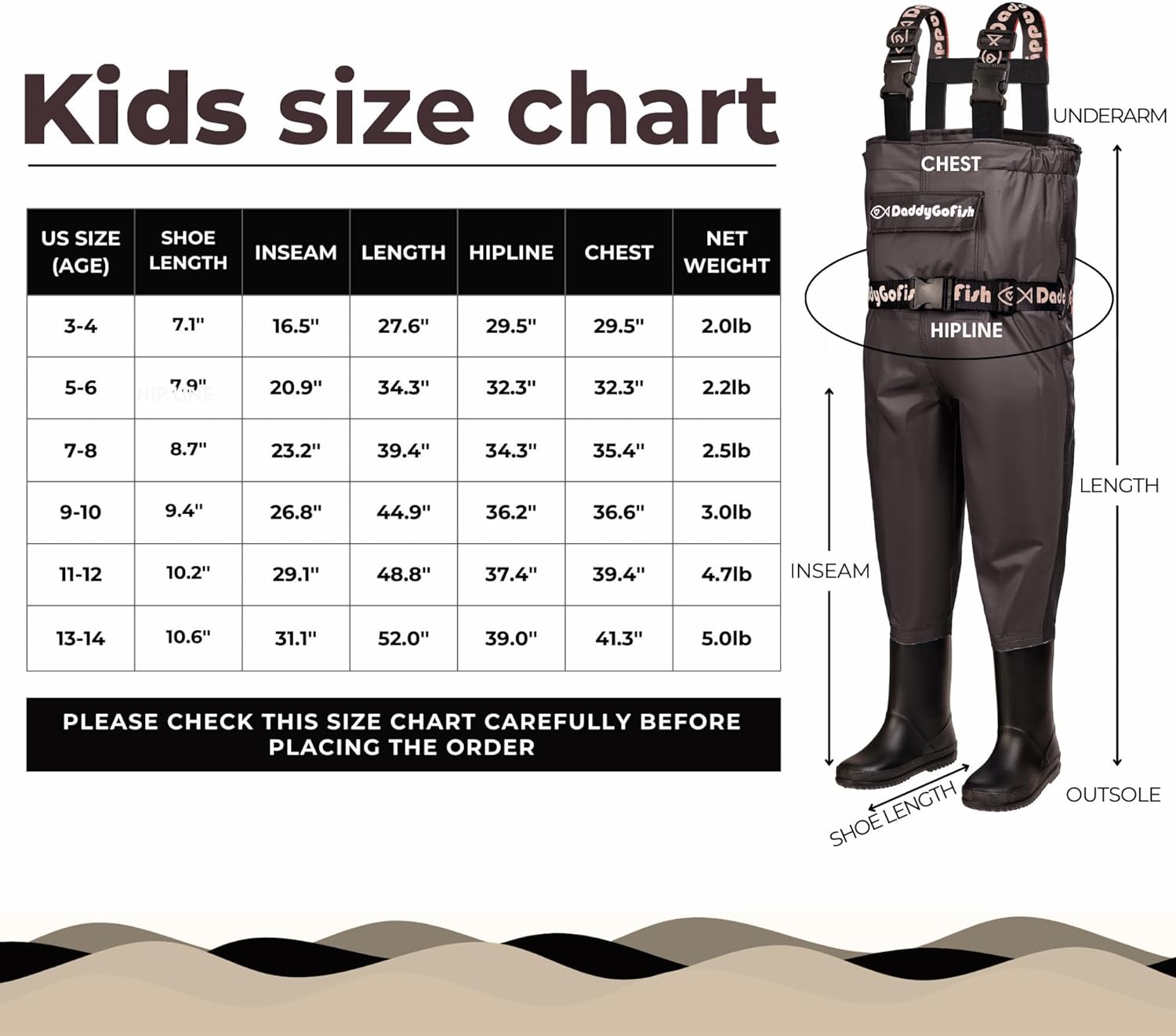 DaddyGoFish Waders per Pesca e Caccia - immagine 1