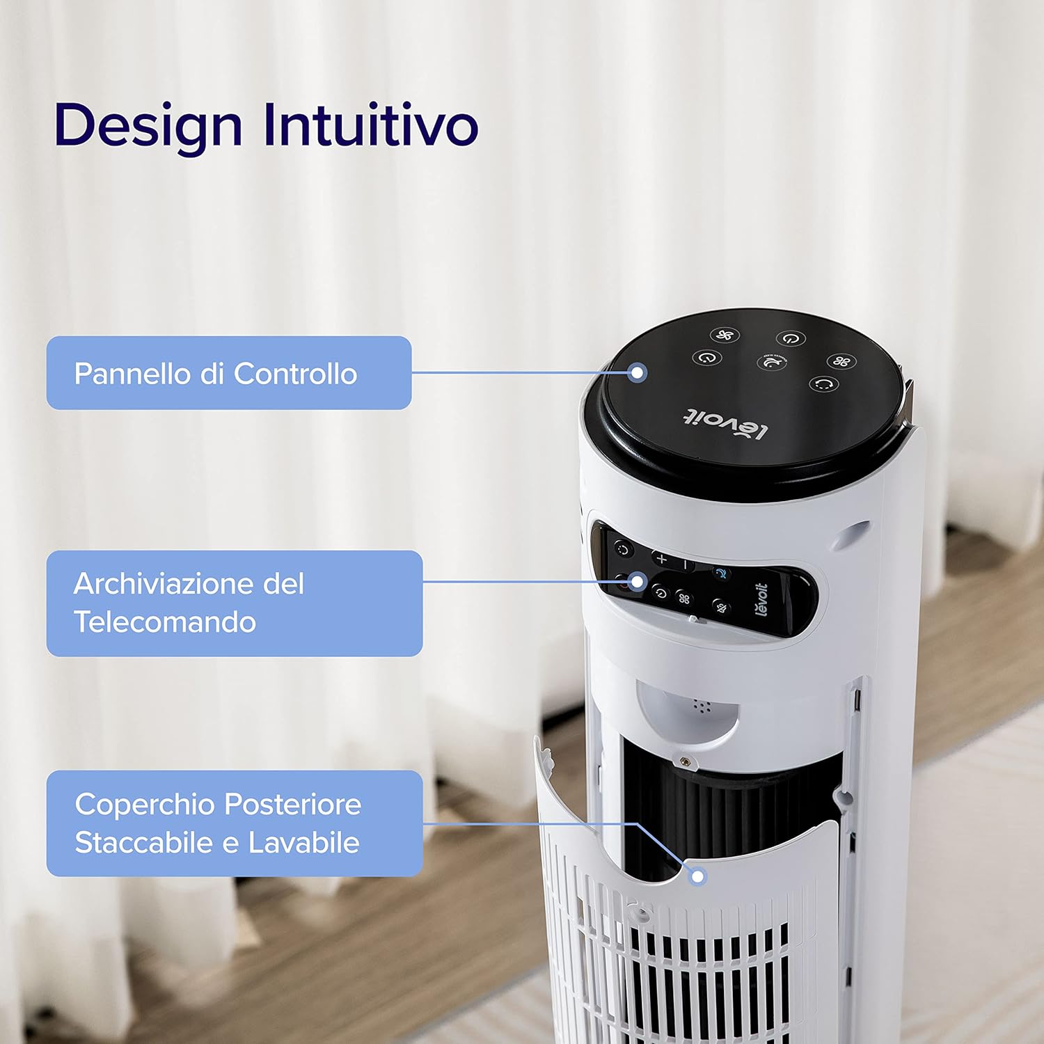 Levoit Ventilatore a Torre 108cm Silenzioso e Potente - immagine 6