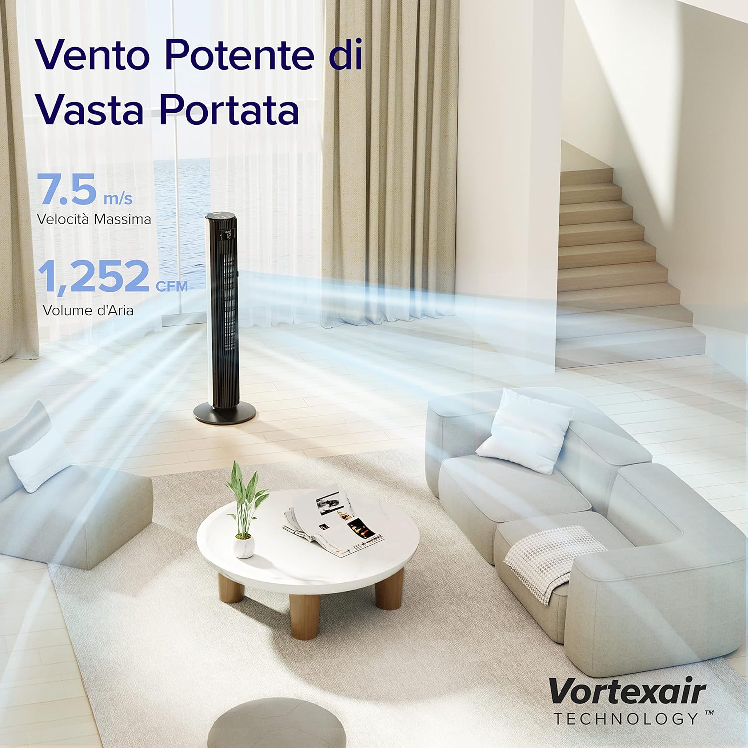 Levoit Ventilatore a Torre 108cm Silenzioso e Potente - immagine 7
