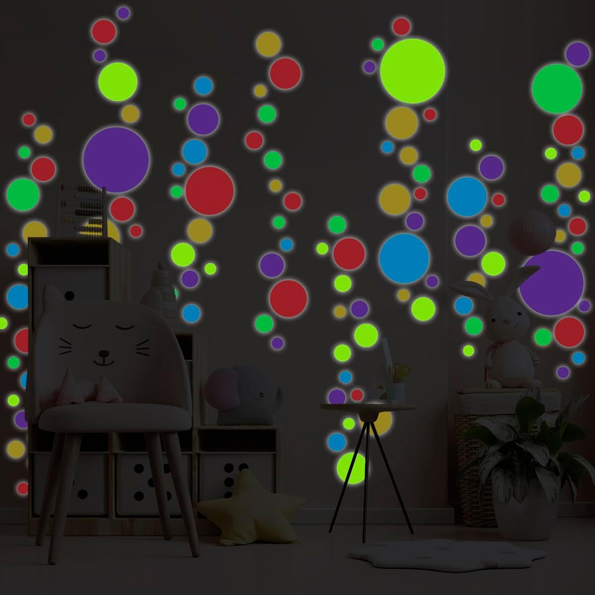 Ambiance Sticker Fosforescente Punti Multicolore - immagine 5