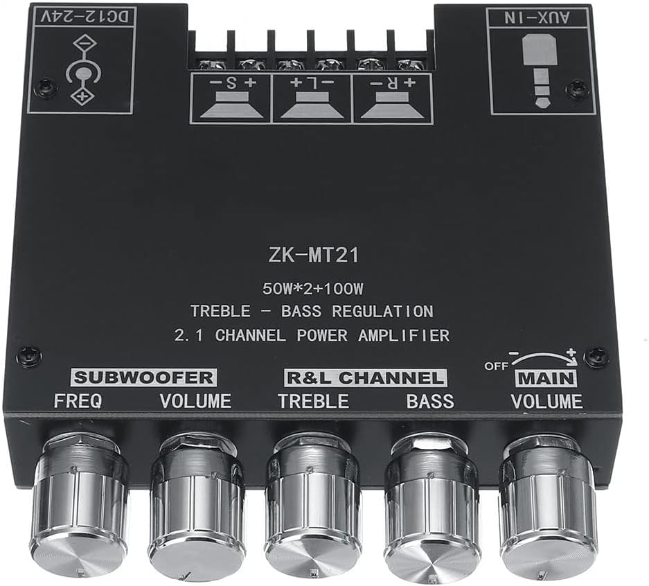 WANGCL Modulo Amplificatore Audio ZK-MT21 2.1 Canali - immagine 4