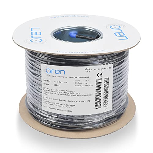 Oren CAT6 100m Cavo Ethernet da Esterno