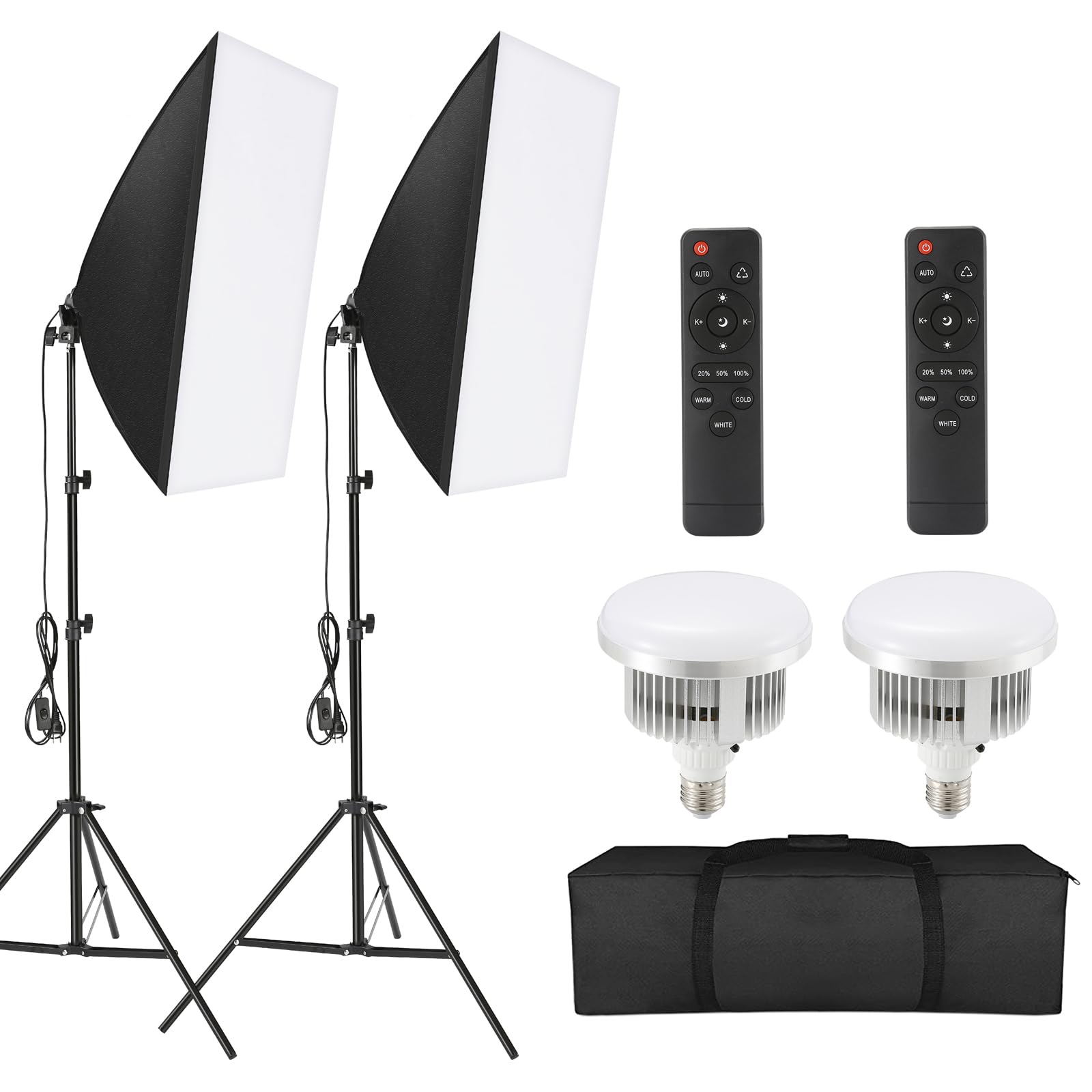 Tiandirenhe Set Softbox Studio Fotografico LED 85W