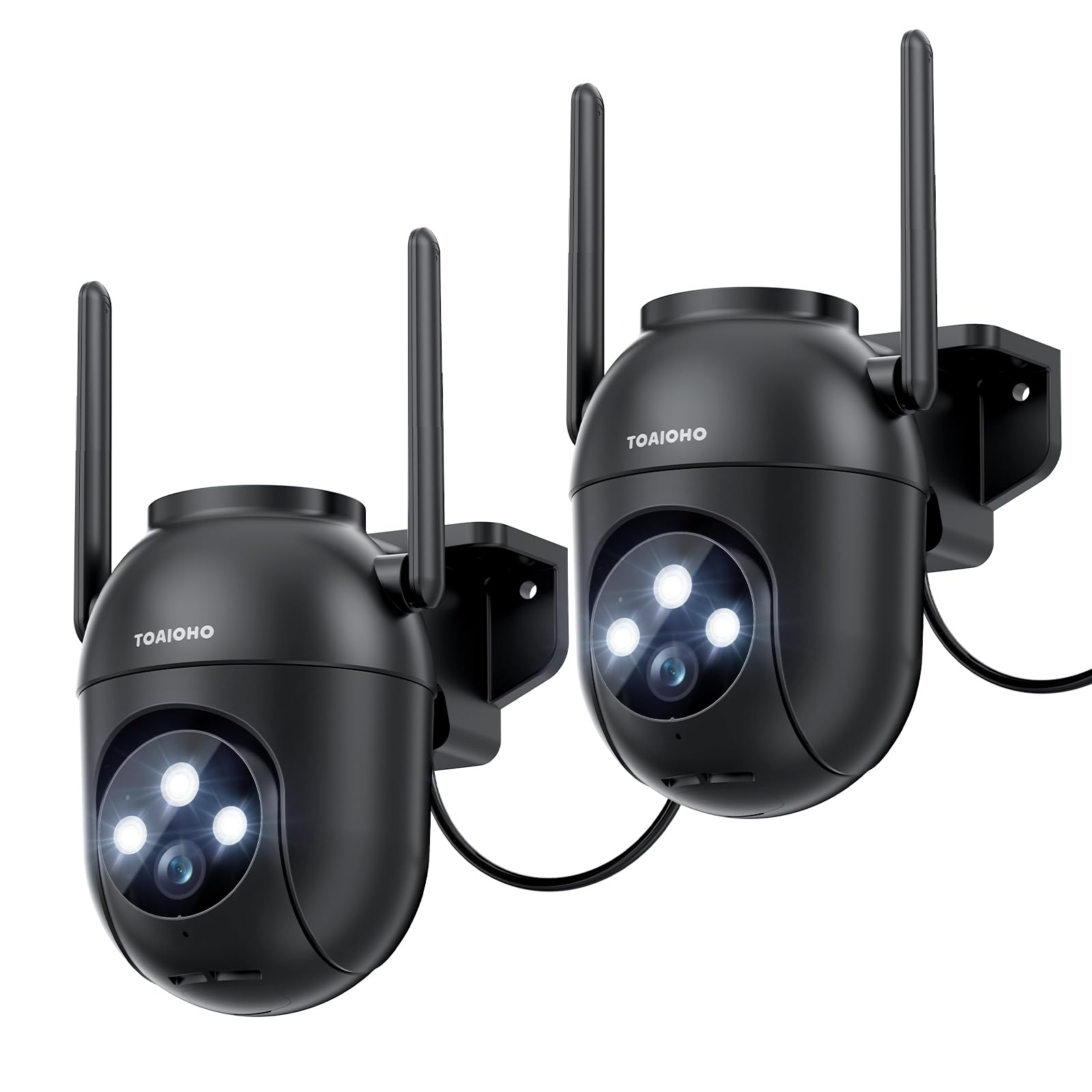 2Pack Telecamere Wi-Fi Esterno 5MP 360°