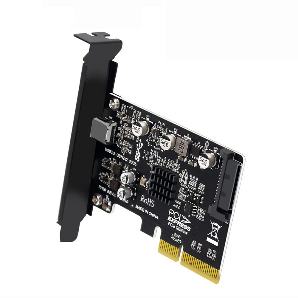 Nfhk Adattatore USB 3.2 Gen2 Type-C 20Gbps a PCI-E 4X