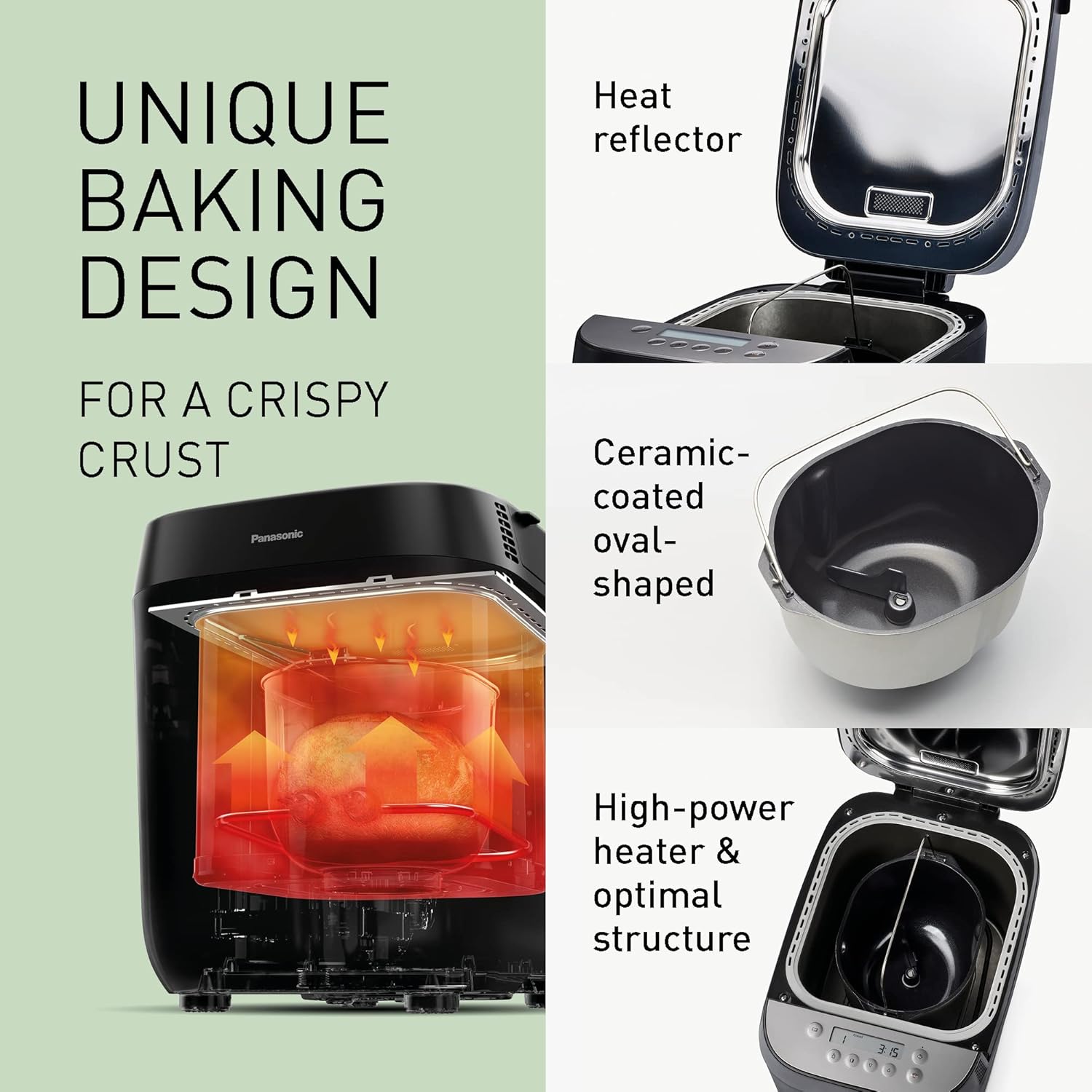 Panasonic SD-ZP2000WXE Macchina Pane Automatica, Nero - immagine 4