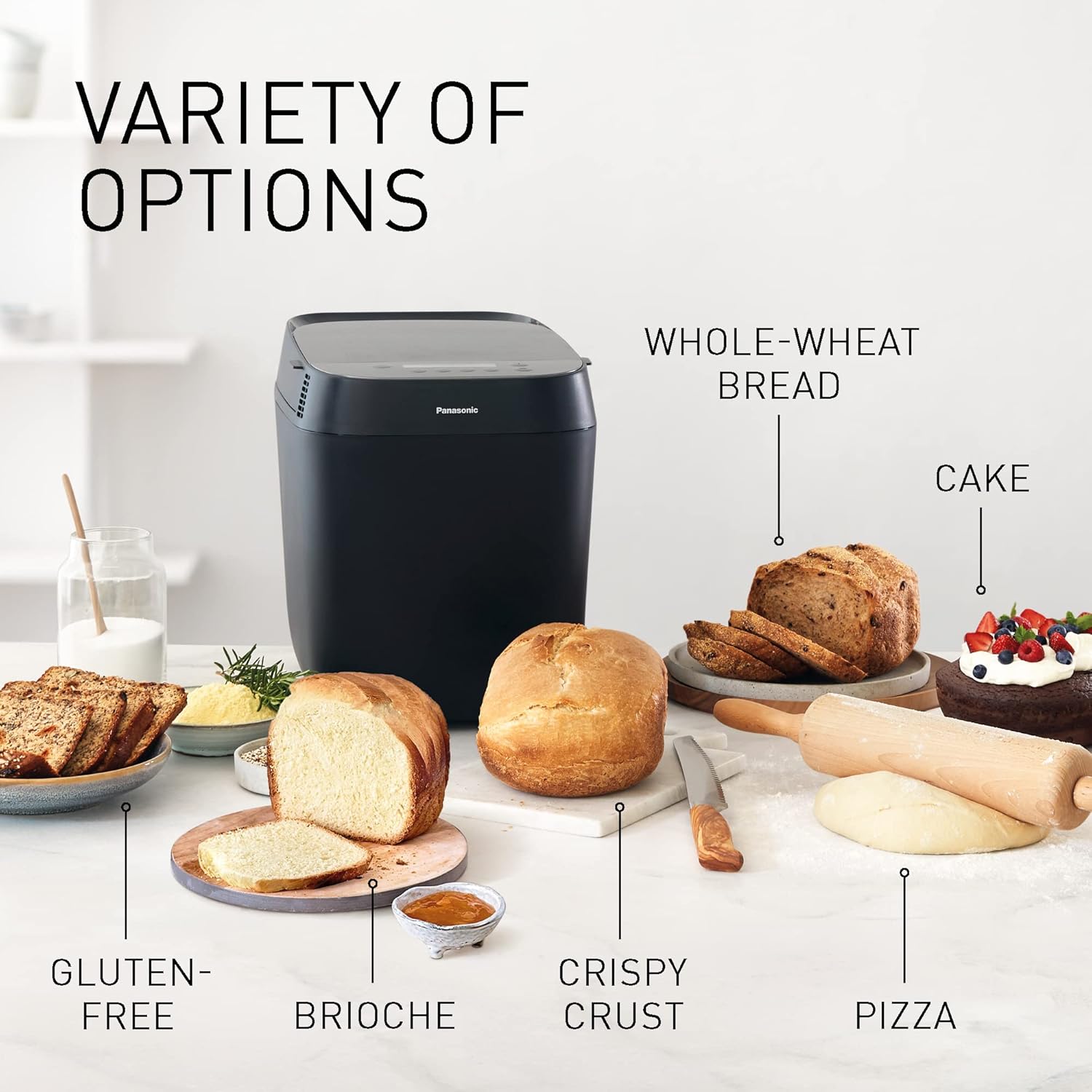 Panasonic SD-ZP2000WXE Macchina Pane Automatica, Nero - immagine 6