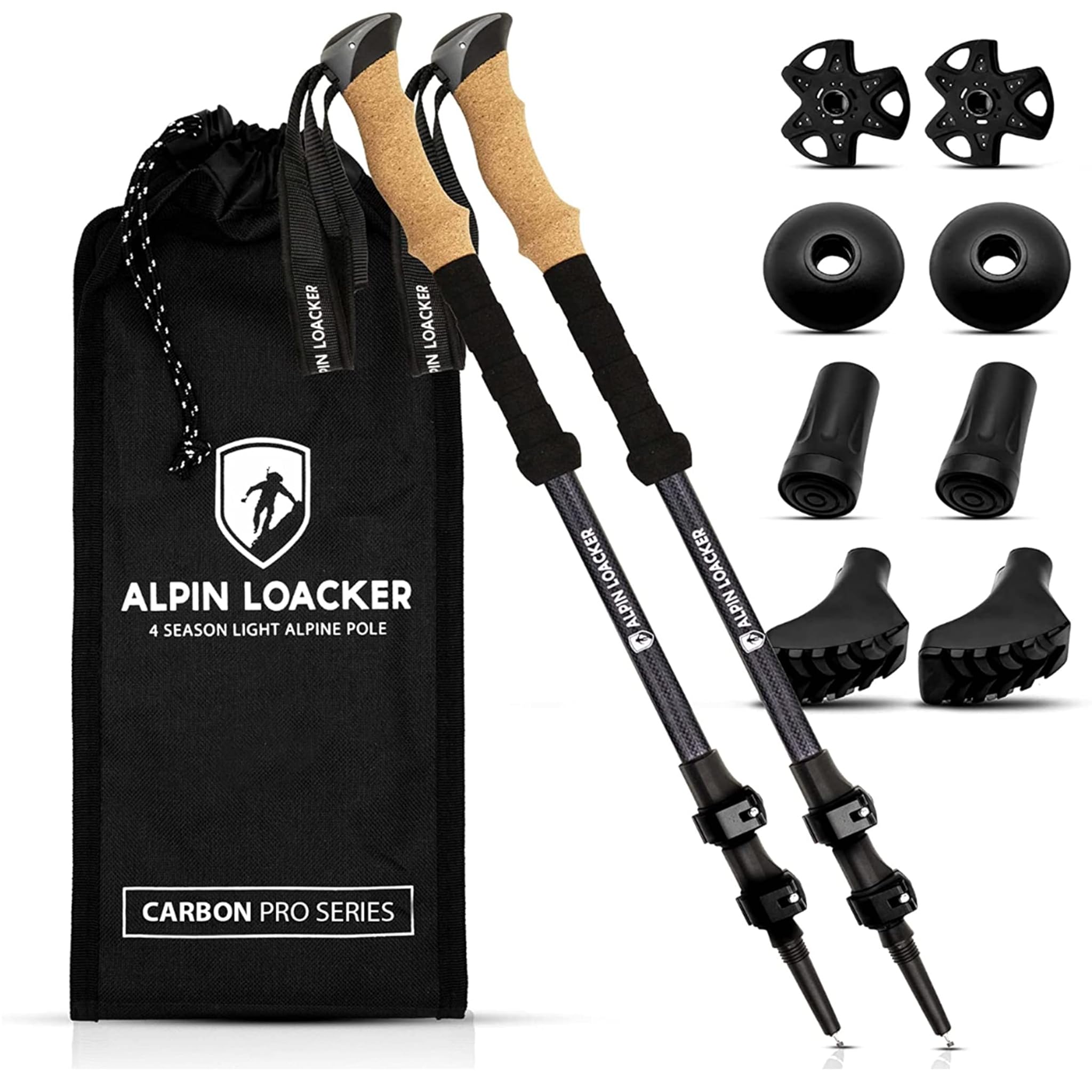 Alpin Loacker Bastoni da Trekking Telescopici