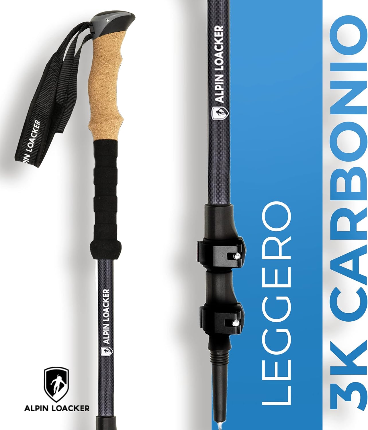 Alpin Loacker Bastoni da Trekking Telescopici - immagine 2