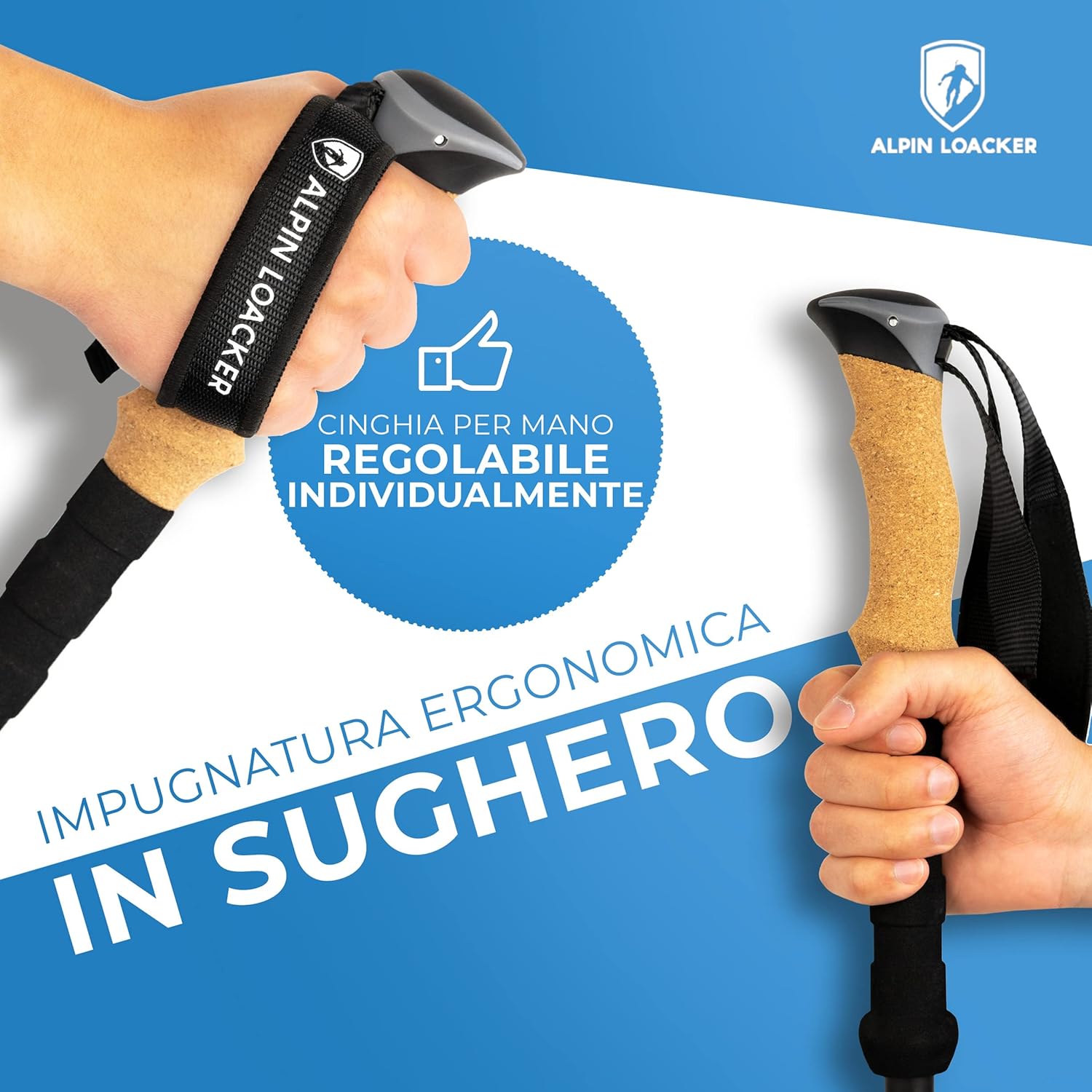 Alpin Loacker Bastoni da Trekking Telescopici - immagine 4