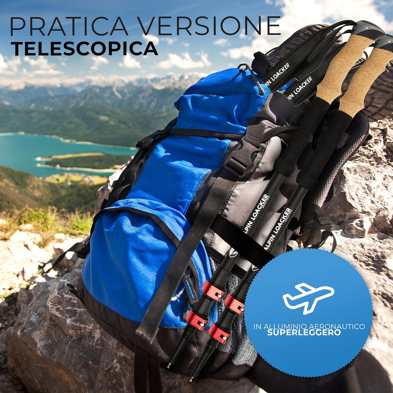 Alpin Loacker Bastoni da Trekking Telescopici - immagine 6