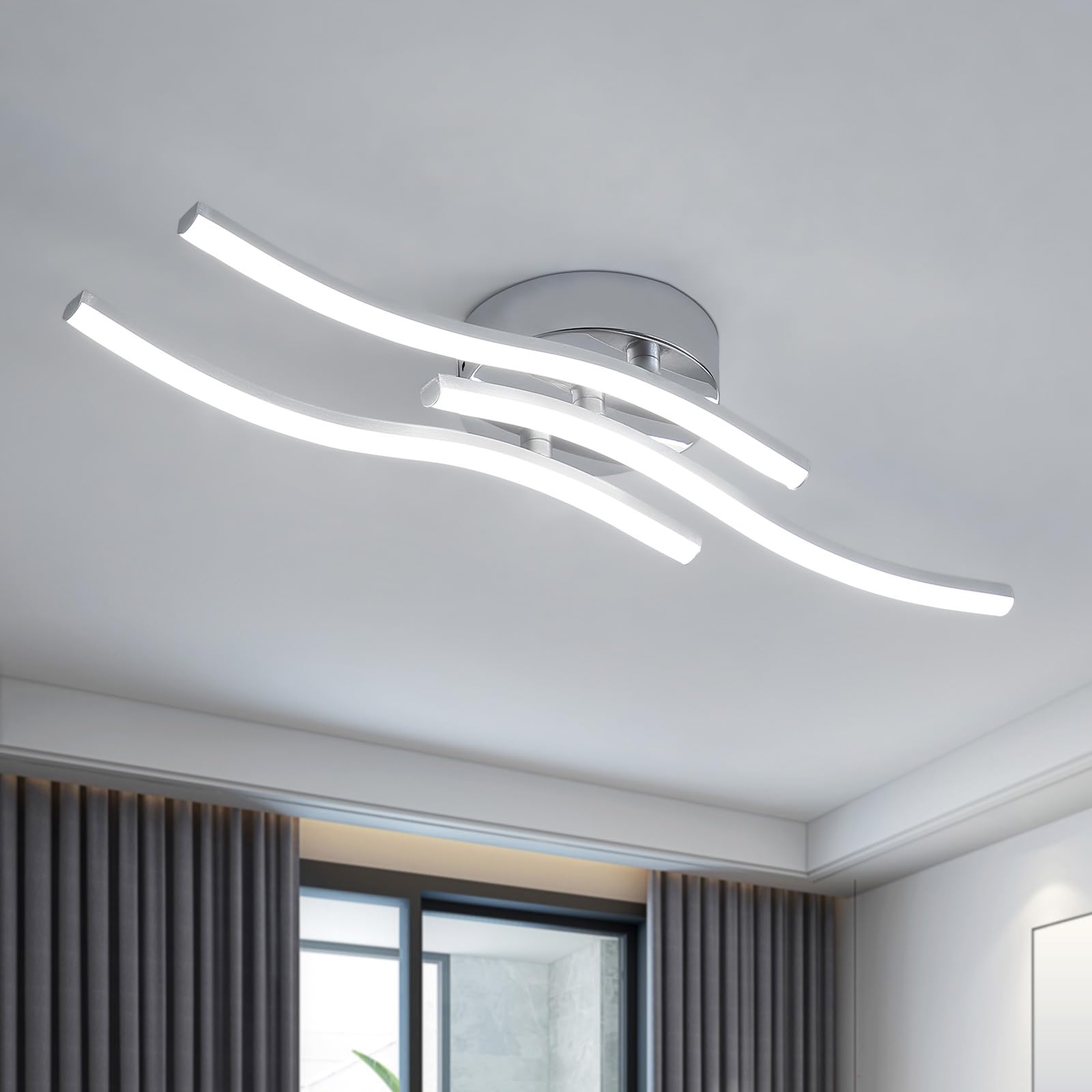Dorlink Lampadario LED Soffitto Moderno 18W Ø52CM