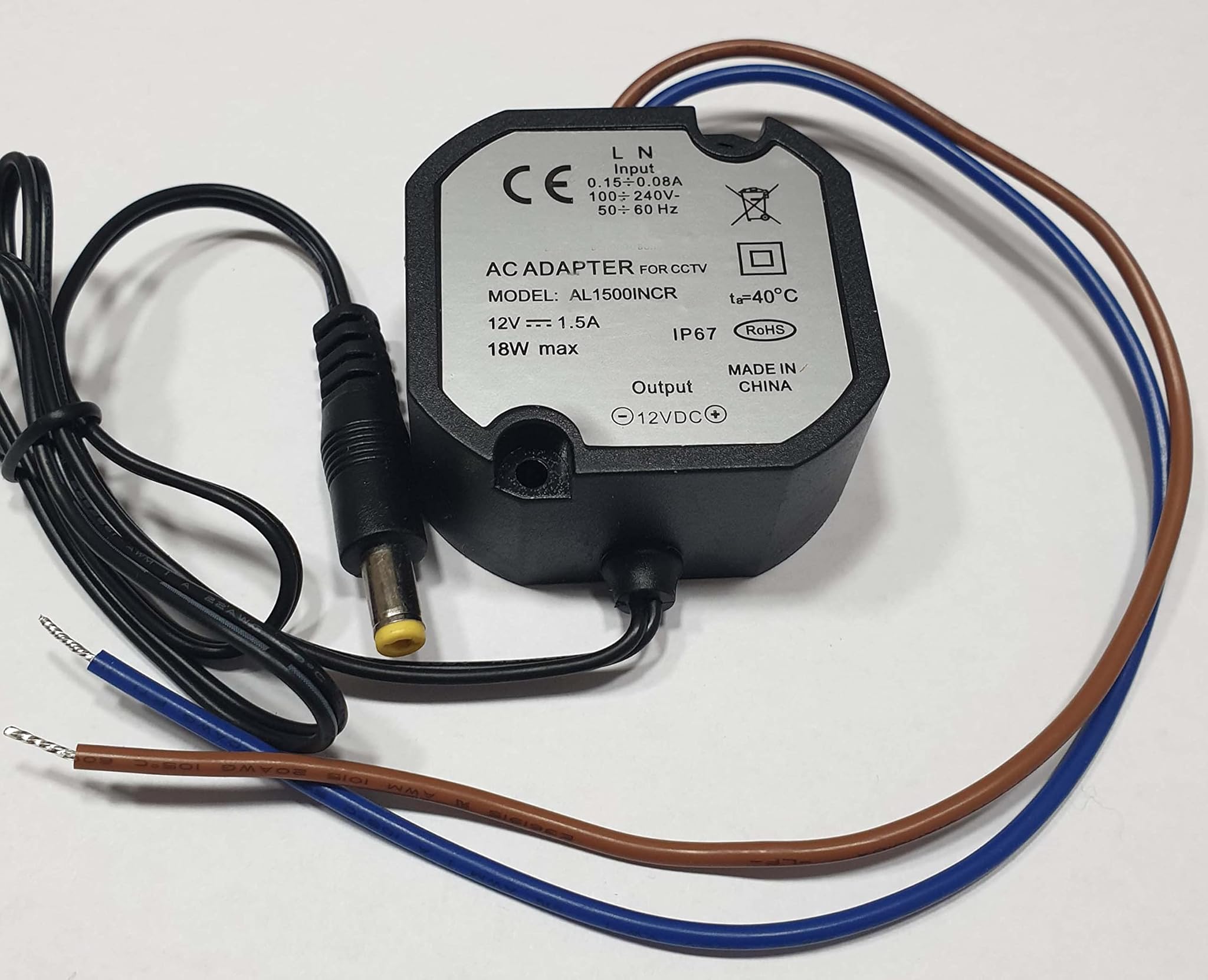 Enterelettronics Kit 1 Alimentatore 12V Stabilizzato 1.5A, Nero