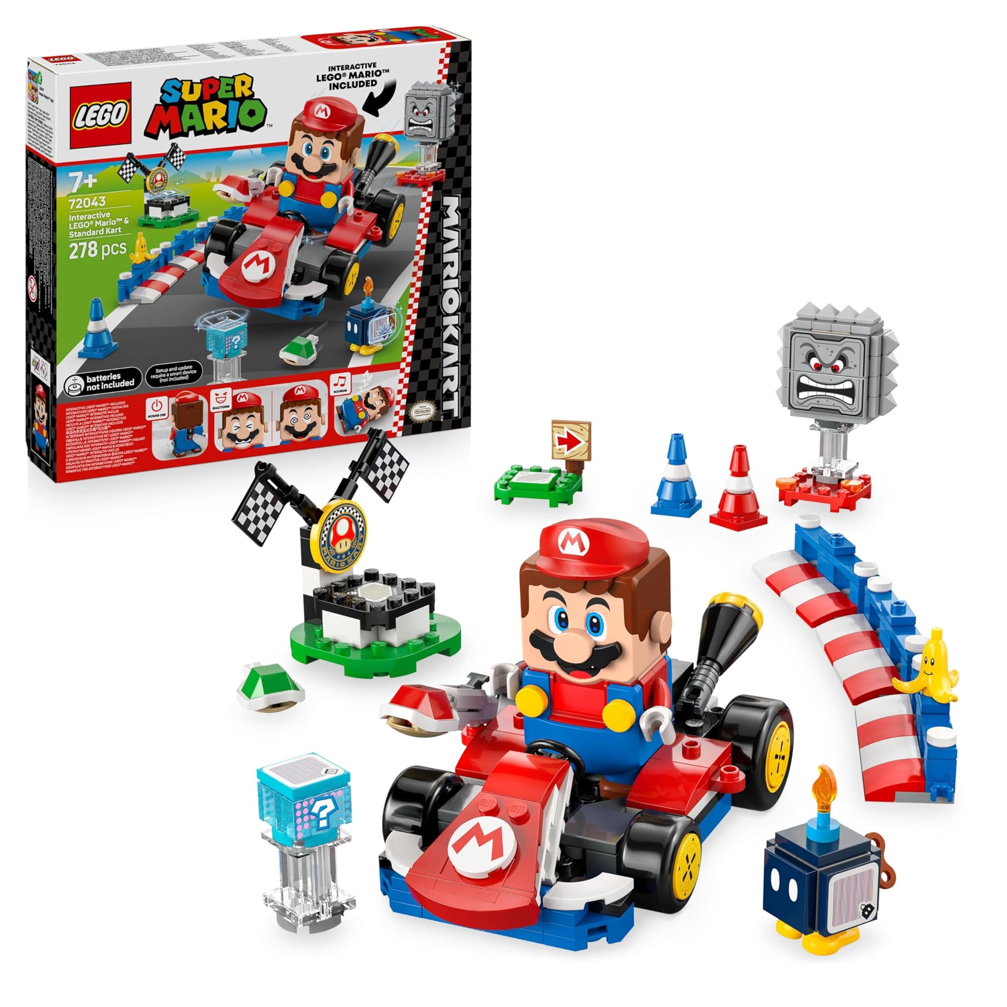 Lego Mario Kart - Percorso di Gara Interattivo con Kart Standard