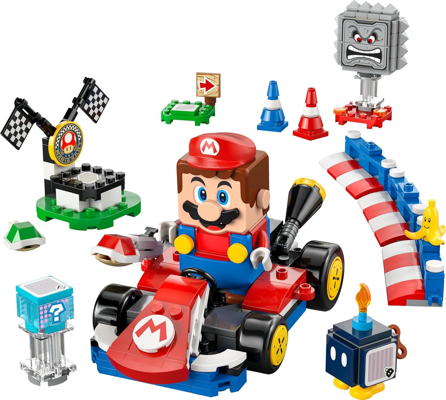Lego Mario Kart - Percorso di Gara Interattivo con Kart Standard - immagine 10
