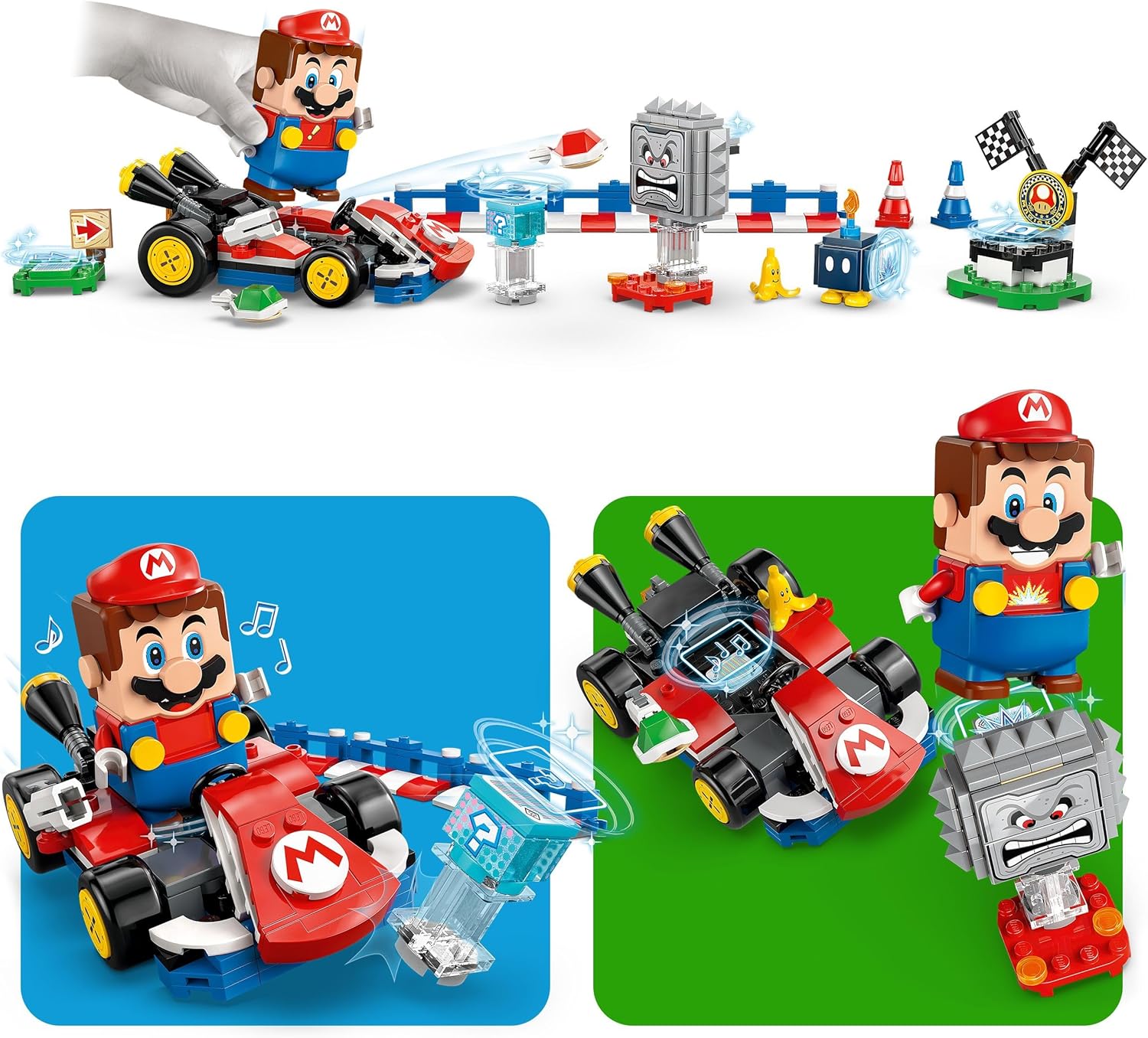Lego Mario Kart - Percorso di Gara Interattivo con Kart Standard - immagine 6