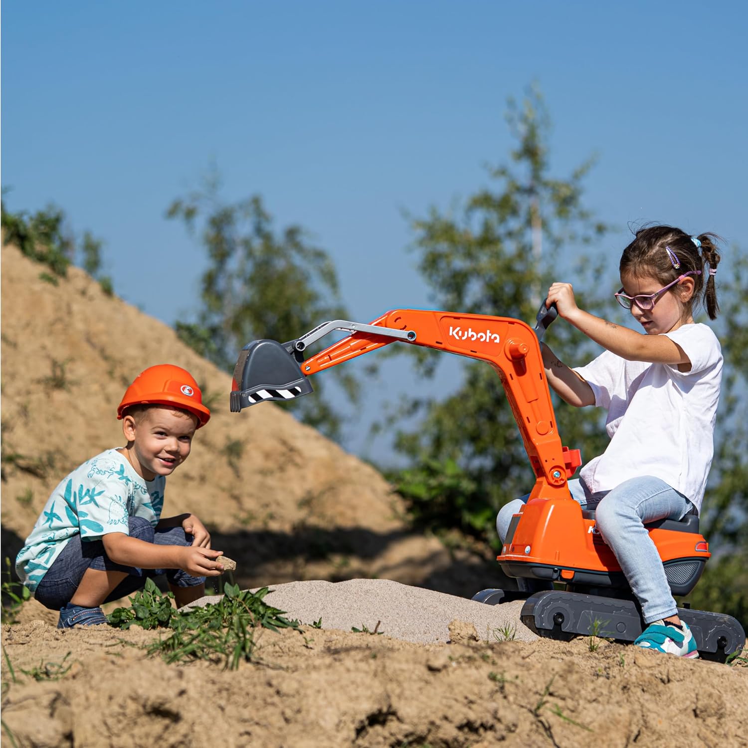 Falk - Escavatore Kubota per Bambini da 3 Anni - immagine 5