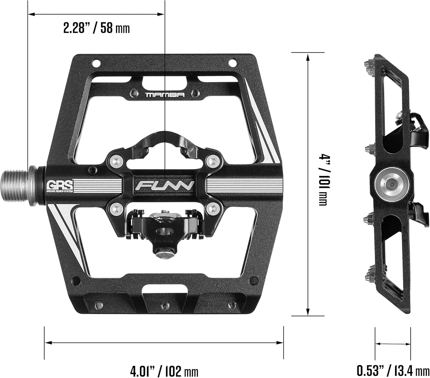 Funn Mamba Pedali MTB Clipless, Compatibili SPD - immagine 3