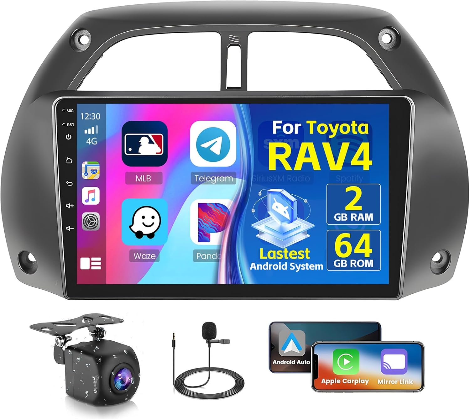 Inefala Android 15 Autoradio per Toyota RAV4 2001-2006 - immagine 1