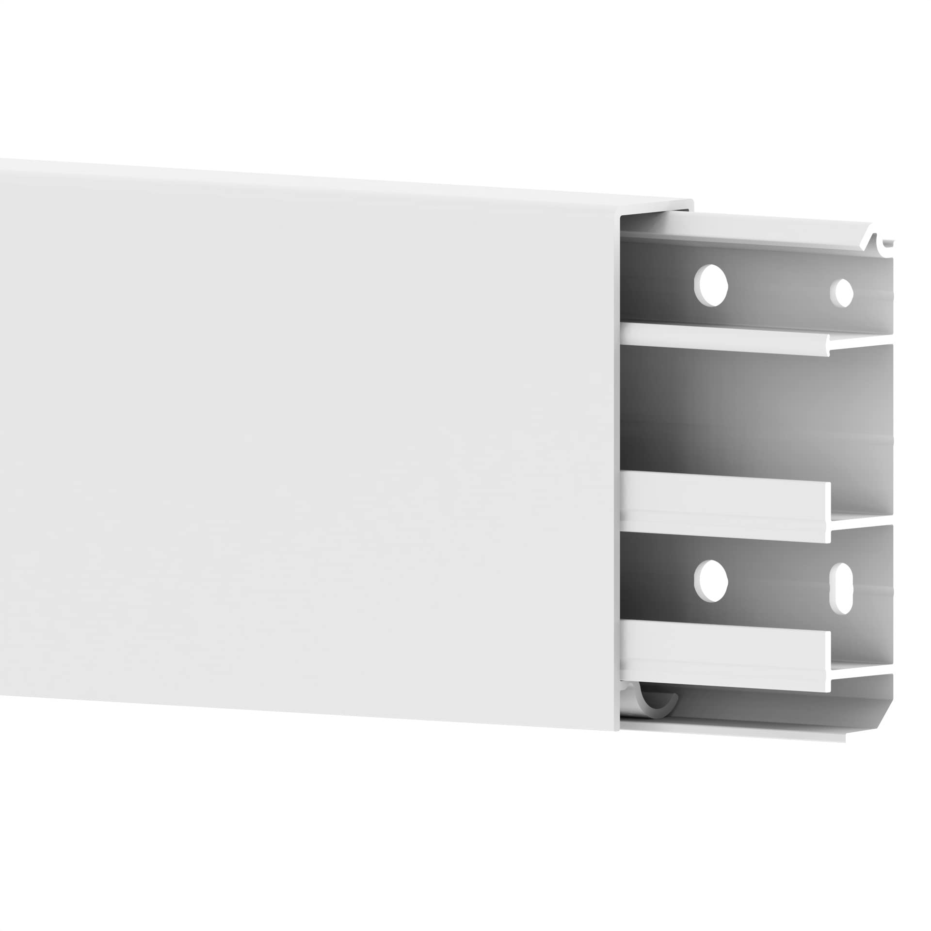 Cablecoach CC10034 Battiscopa, Bianco