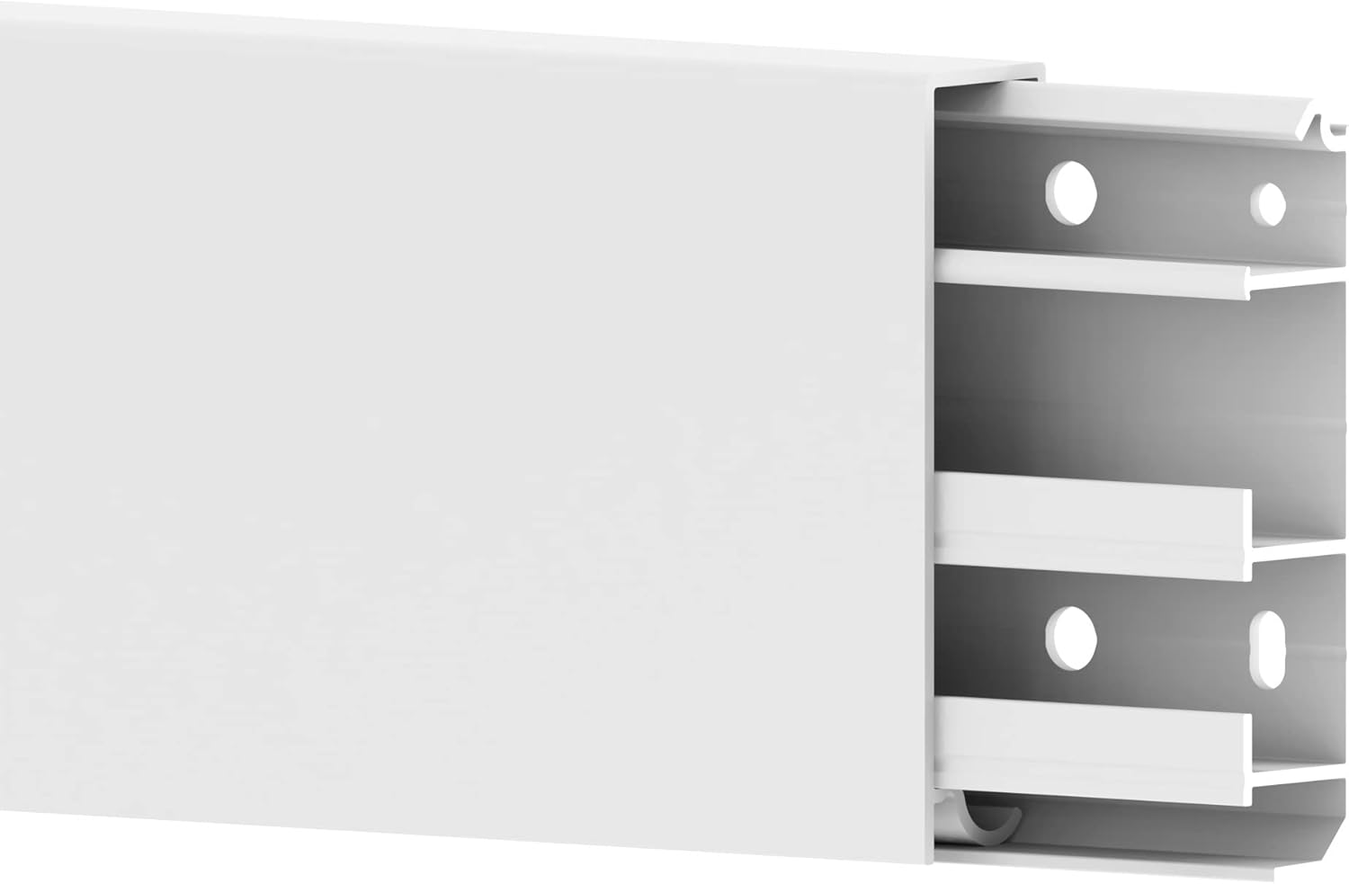 Cablecoach CC10034 Battiscopa, Bianco - immagine 1