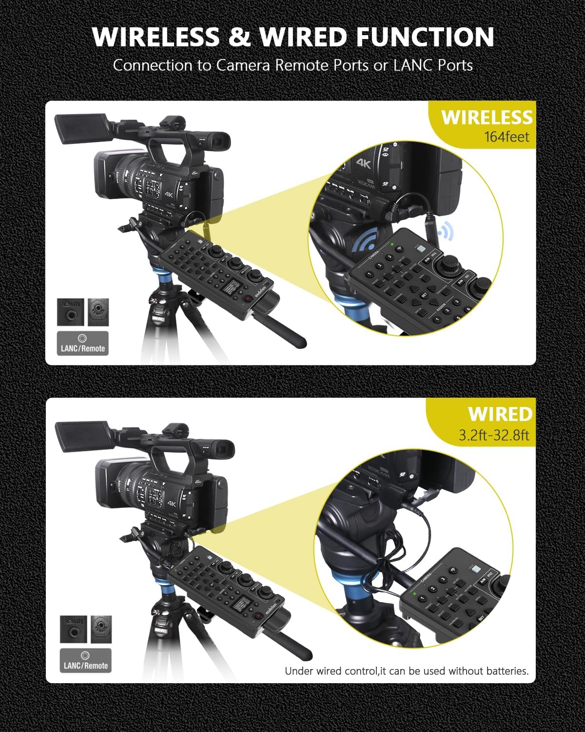 Wireless Camcorder Lanc Zoom Controller - immagine 7