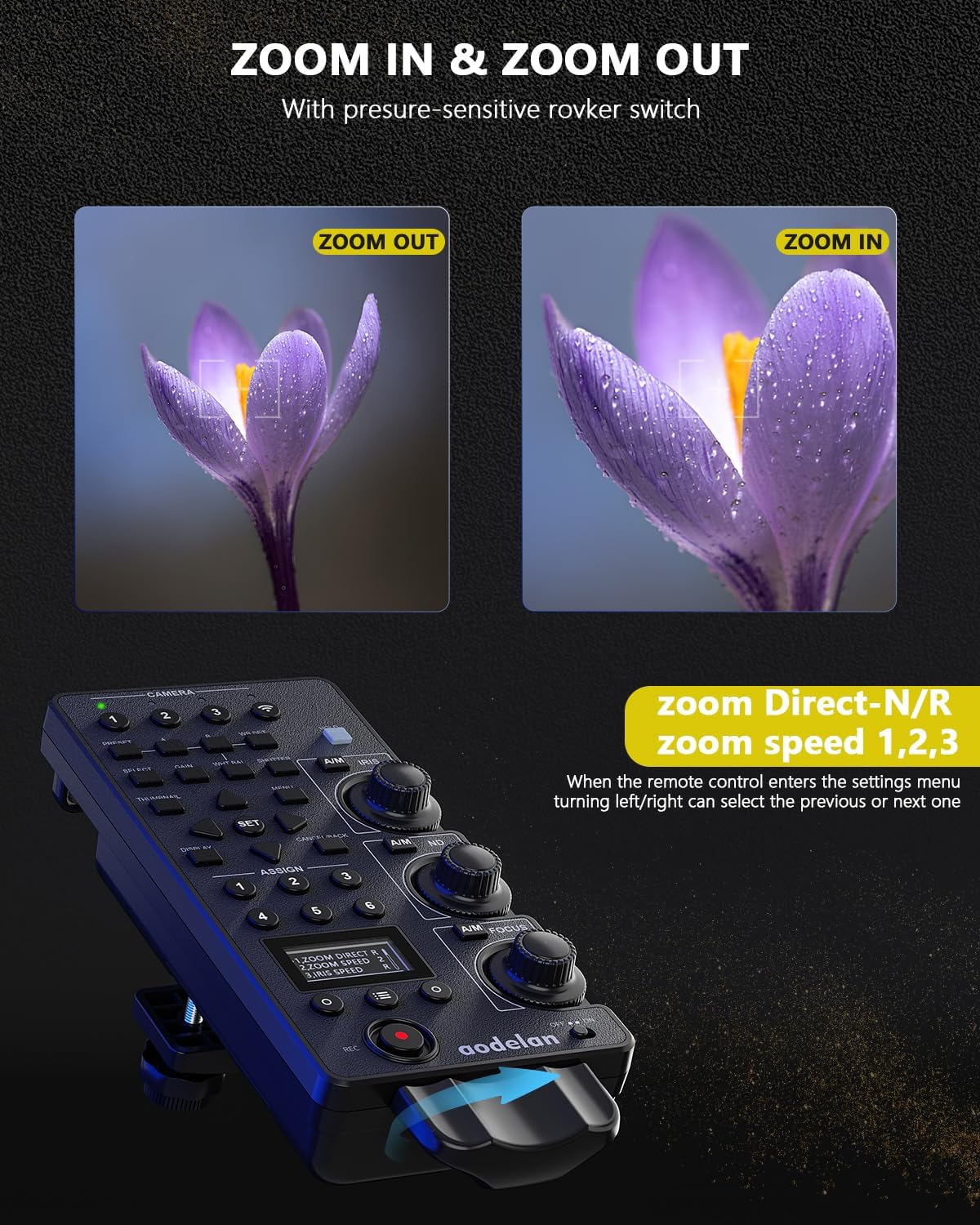 Wireless Camcorder Lanc Zoom Controller - immagine 8