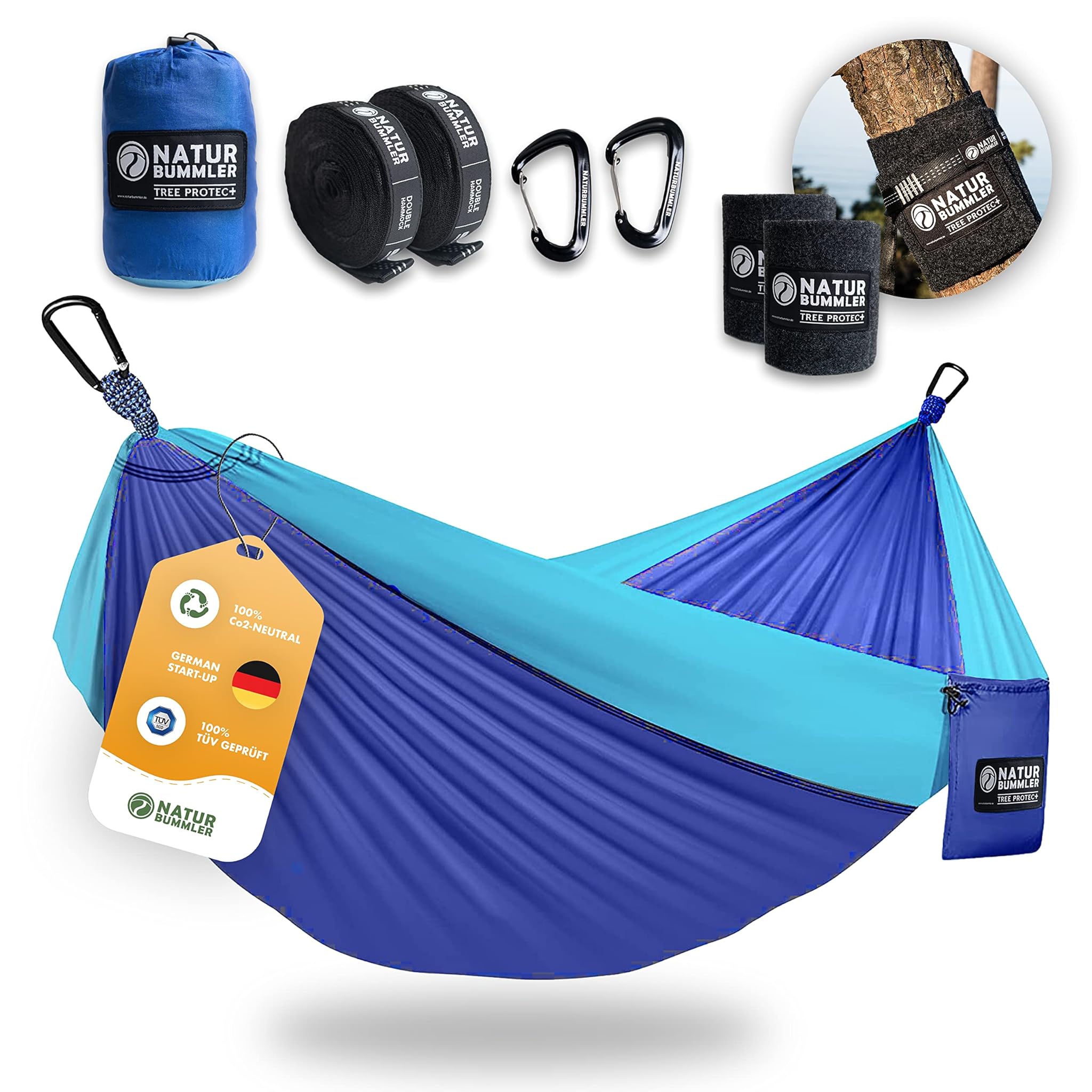 Naturbummler ® Amaca Esterni 300x170cm, Blu Marino