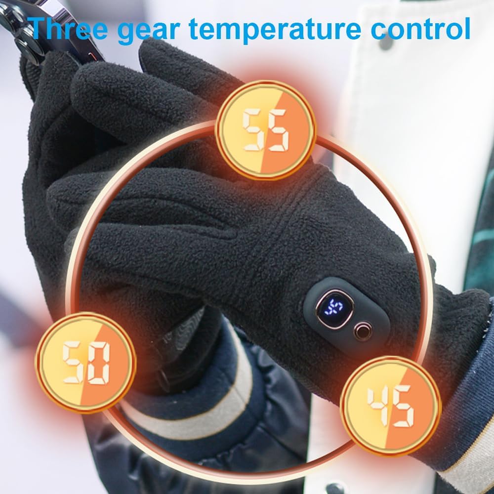 Obest Guanti Riscaldanti Ricaricabili a Cinque Dita - immagine 2