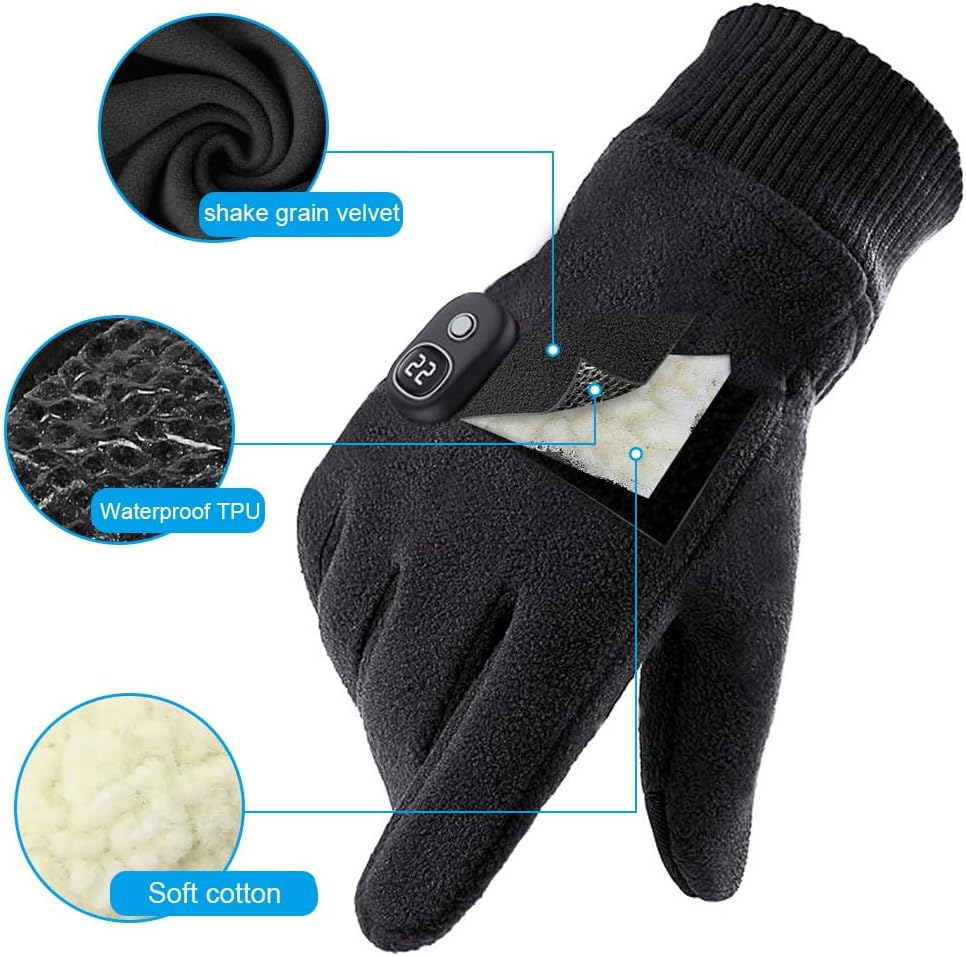 Obest Guanti Riscaldanti Ricaricabili a Cinque Dita - immagine 3