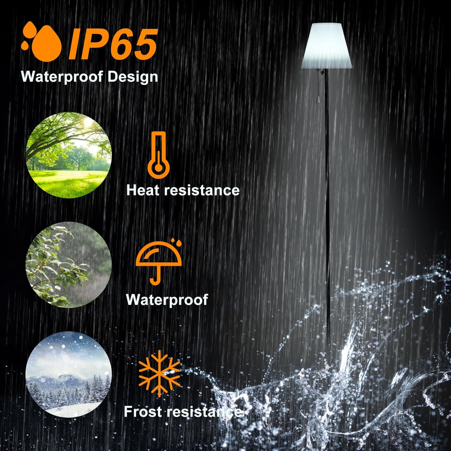 Lixada Lampada da terra solare per esterni, dimmerabile - immagine 5