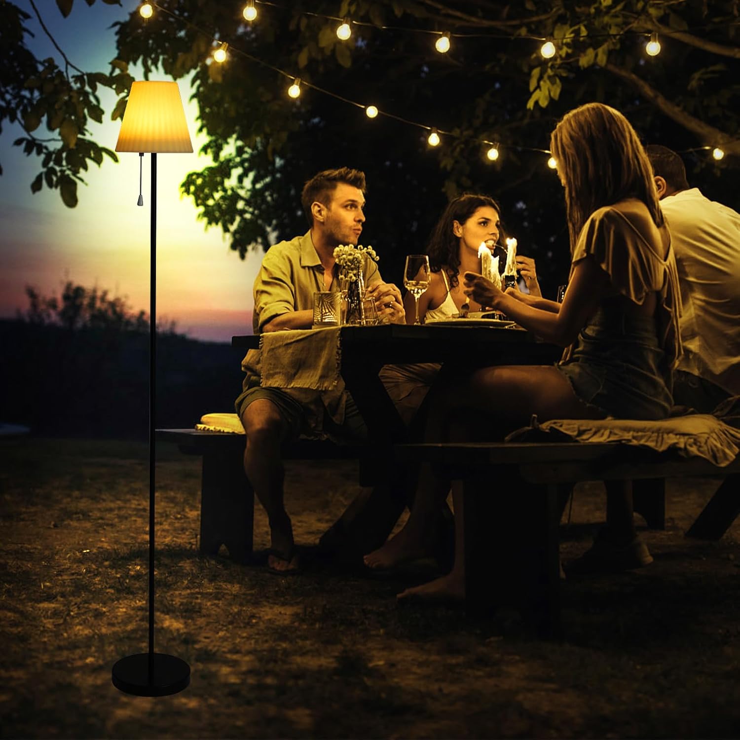 Lixada Lampada da terra solare per esterni, dimmerabile - immagine 8