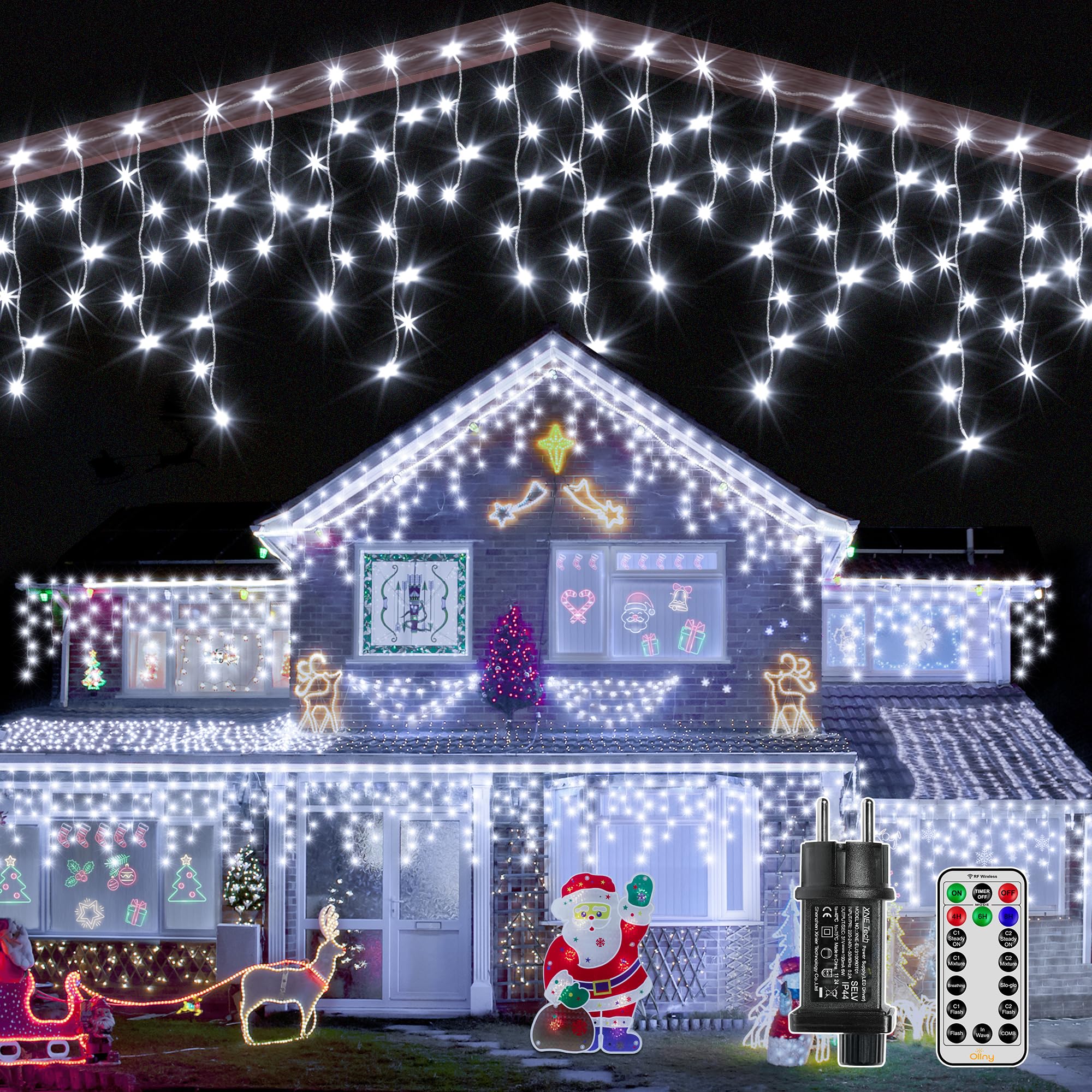 Ollny Luci Ghiaccio Pioggia Ghiacciata da Esterno 15M