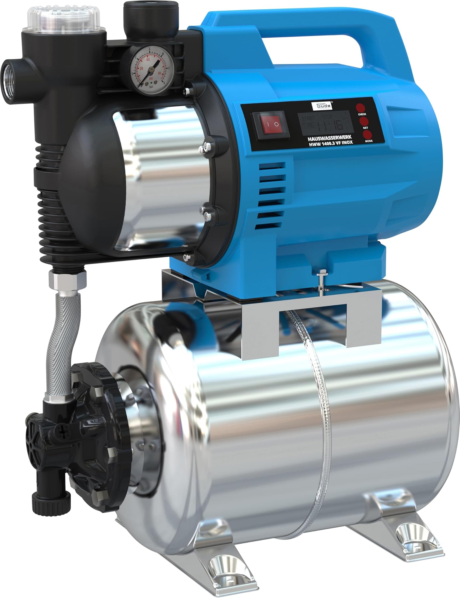 Güde HWW 1400.3 VF INOX - Pompa Acqua 1400W 24L