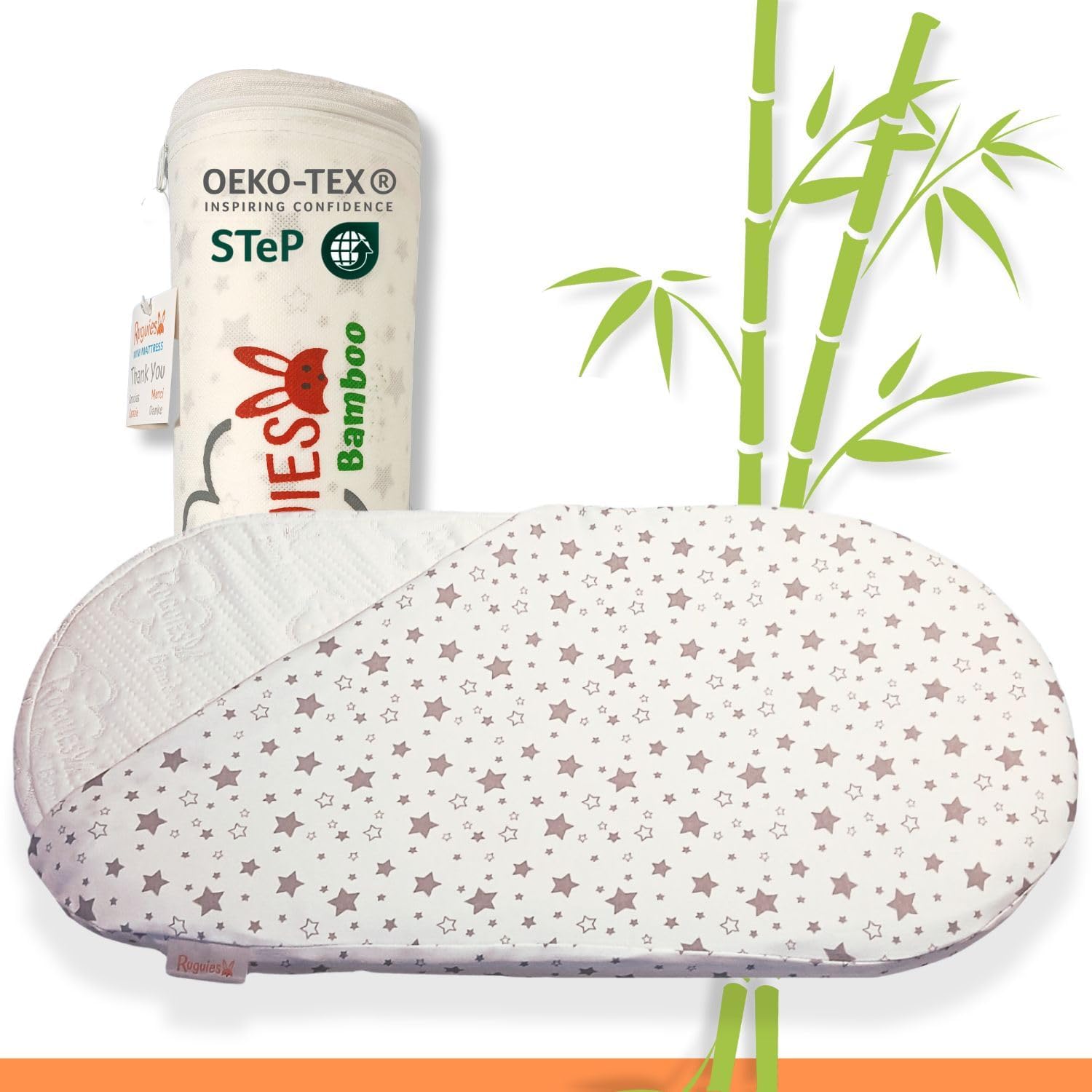 Ruguies - Materasso per Lettino o Navicella 70x33x5cm