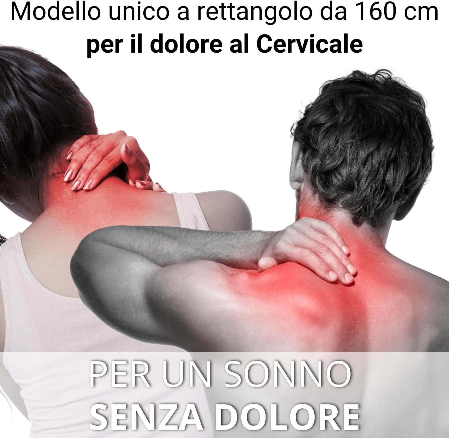 Cuscino Cilindrico Fisioterapia Cuscino Tubolare Lungo Cilindro Tubo Cervicale Nackenrolle Memory Foam Lombare Cuscino Rotolo Poggiatesta Tubolari Dormire Letto Divano Salsicciotto Adulti (160 cm) - immagine 6