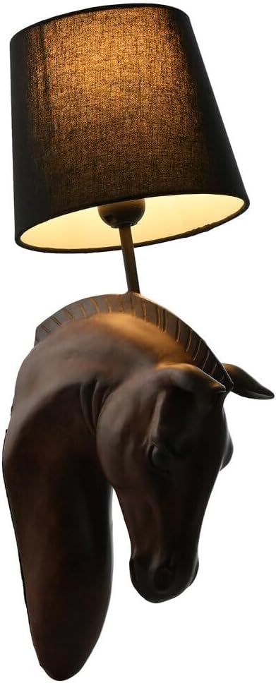 LAMPARA APLIQUE RESINA 18X21,5X50,5 CABALLO - immagine 1