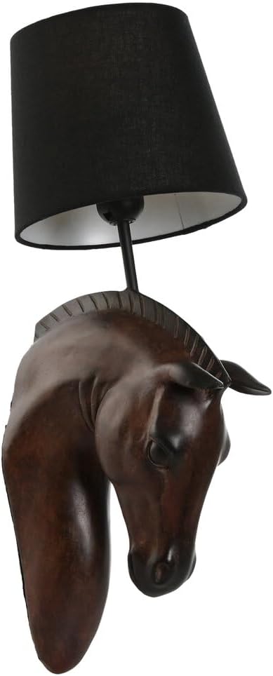 LAMPARA APLIQUE RESINA 18X21,5X50,5 CABALLO - immagine 2