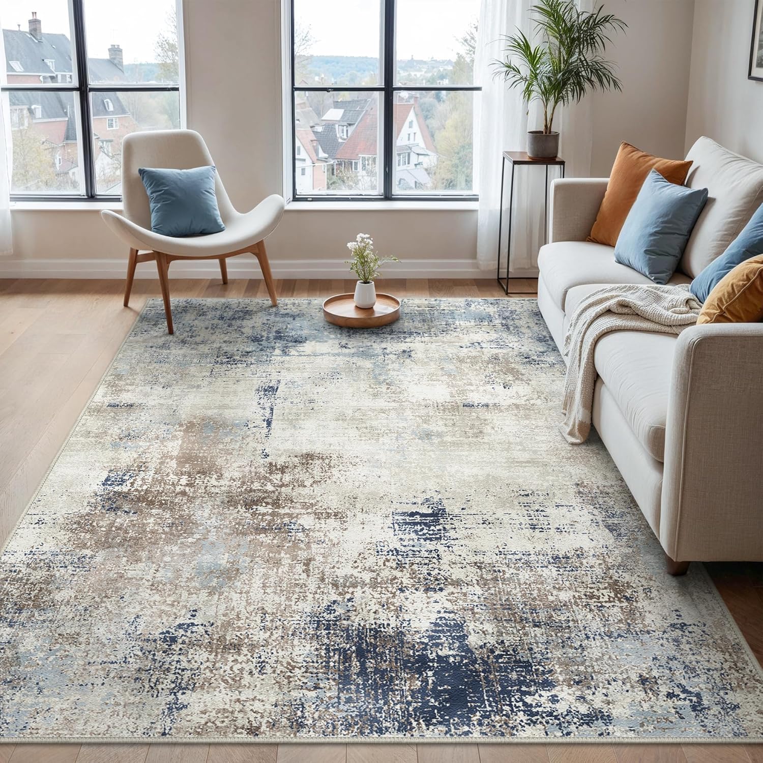 Beimo Tappeto Salotto Pelo Corto Moderno, Blu Inchiostro