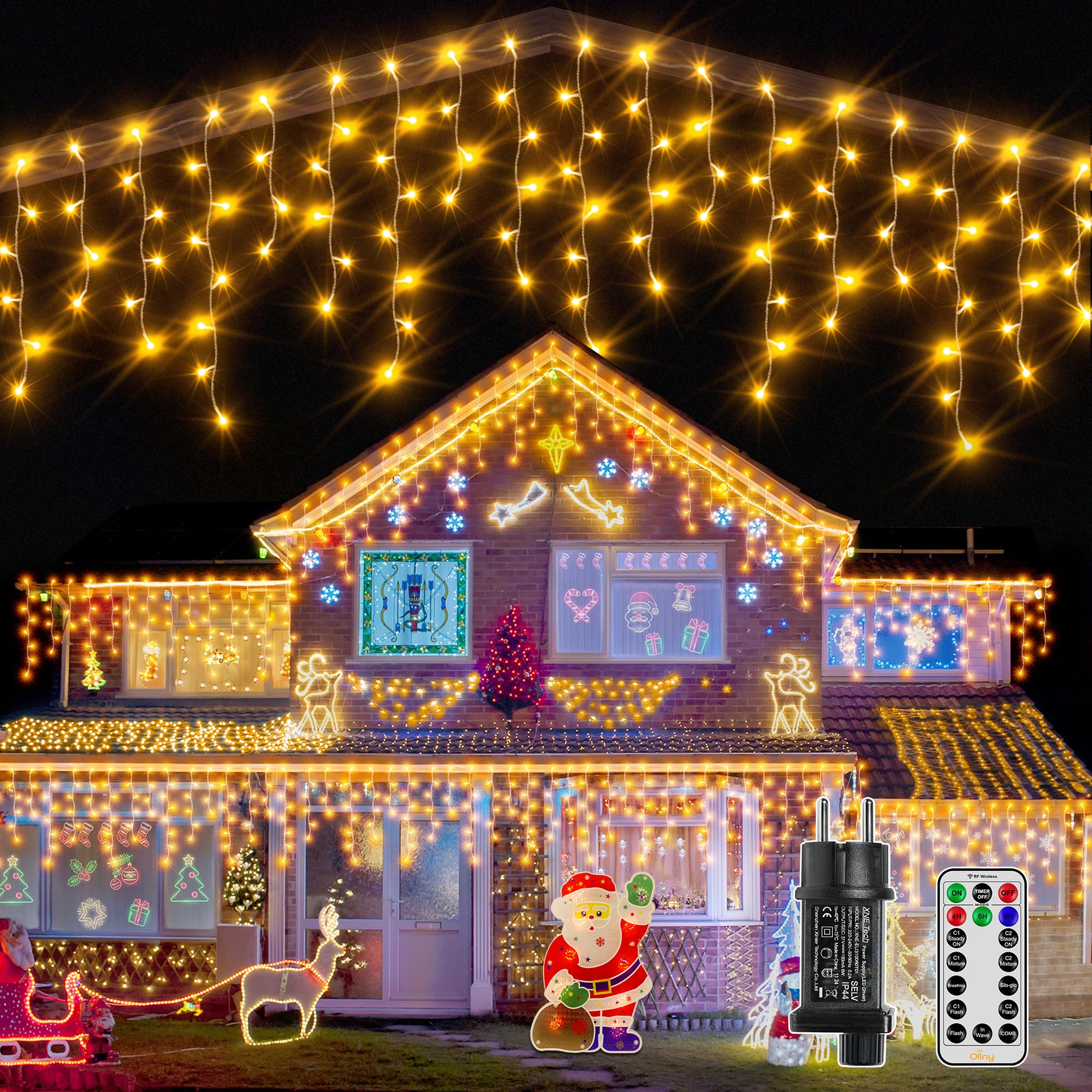 Ollny Luci Ghiaccio Pioggia Ghiacciata da Esterno 15M