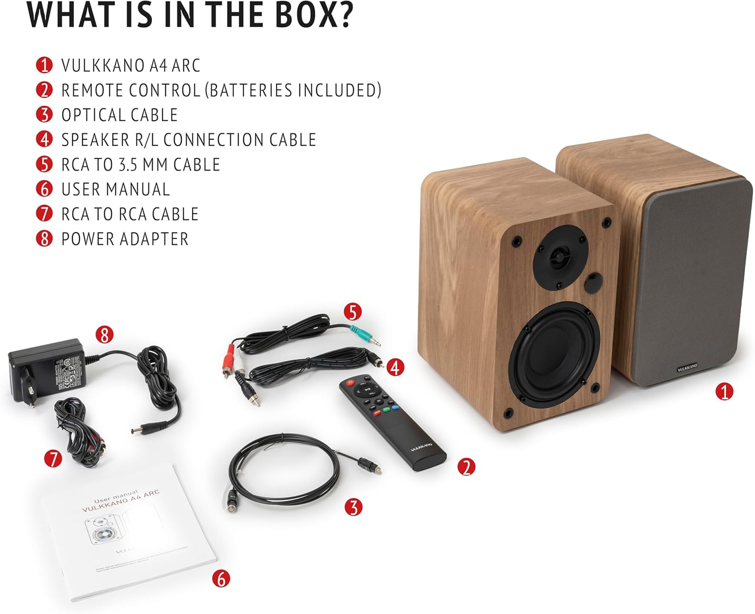 Vulkkano A4 ARC Cassa Amplificata con Woofer da 4" - immagine 8