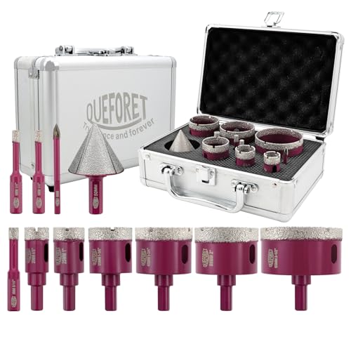 Queforet Punte Diamantate Gres Porcellanato 11 Pezzi