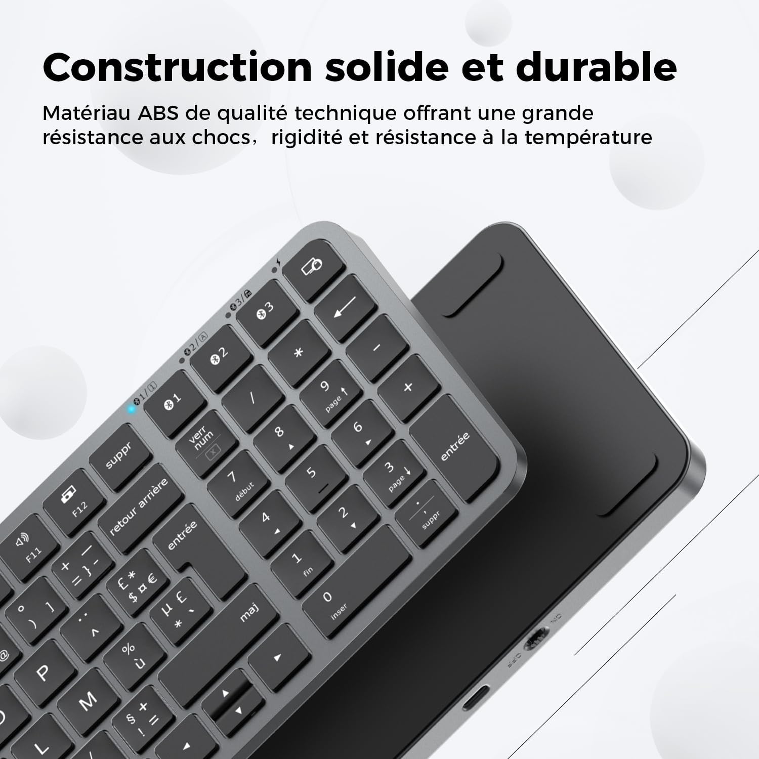 iClever Clavier Bluetooth, Clavier sans Fil Rechargeable - immagine 4