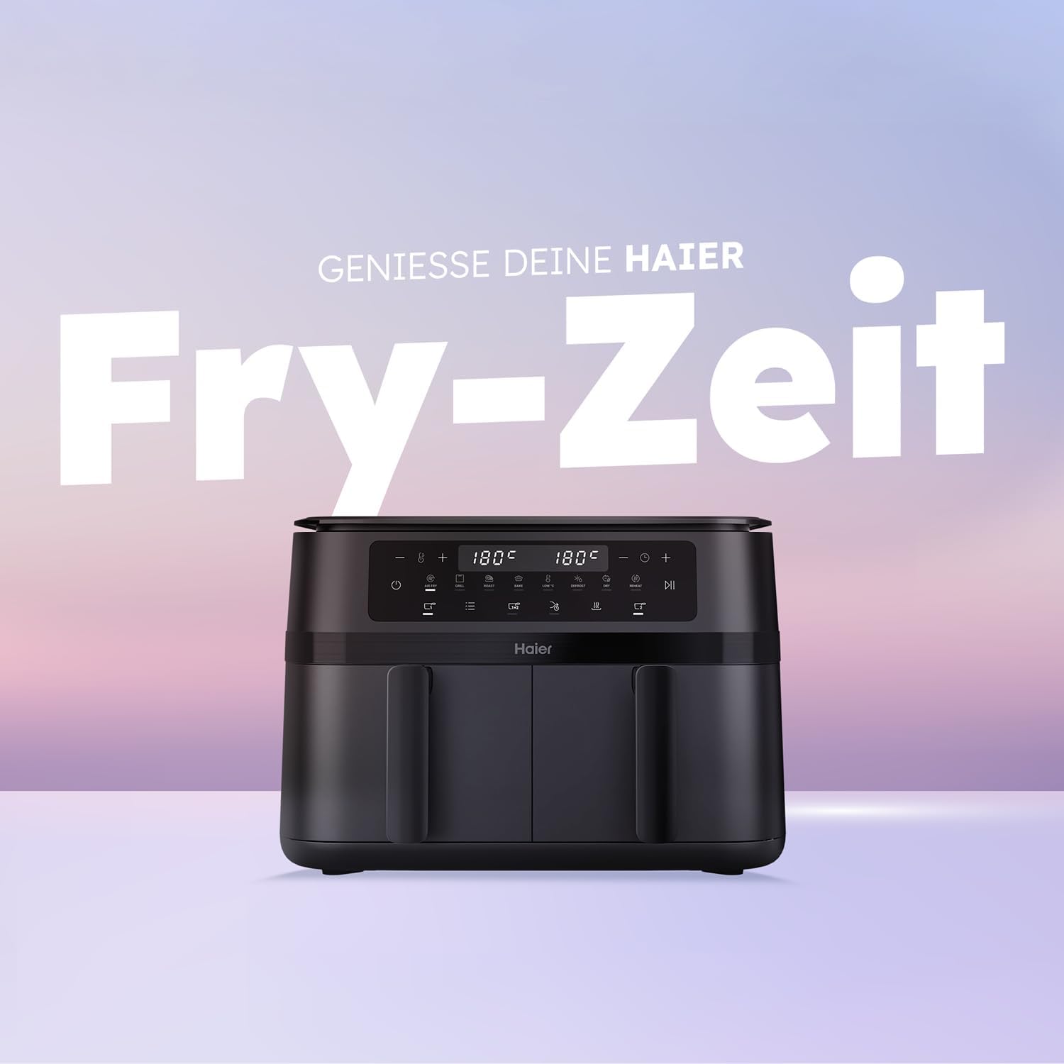 Haier Friggitrice ad Aria Calda 11L, 2 Camere - immagine 2