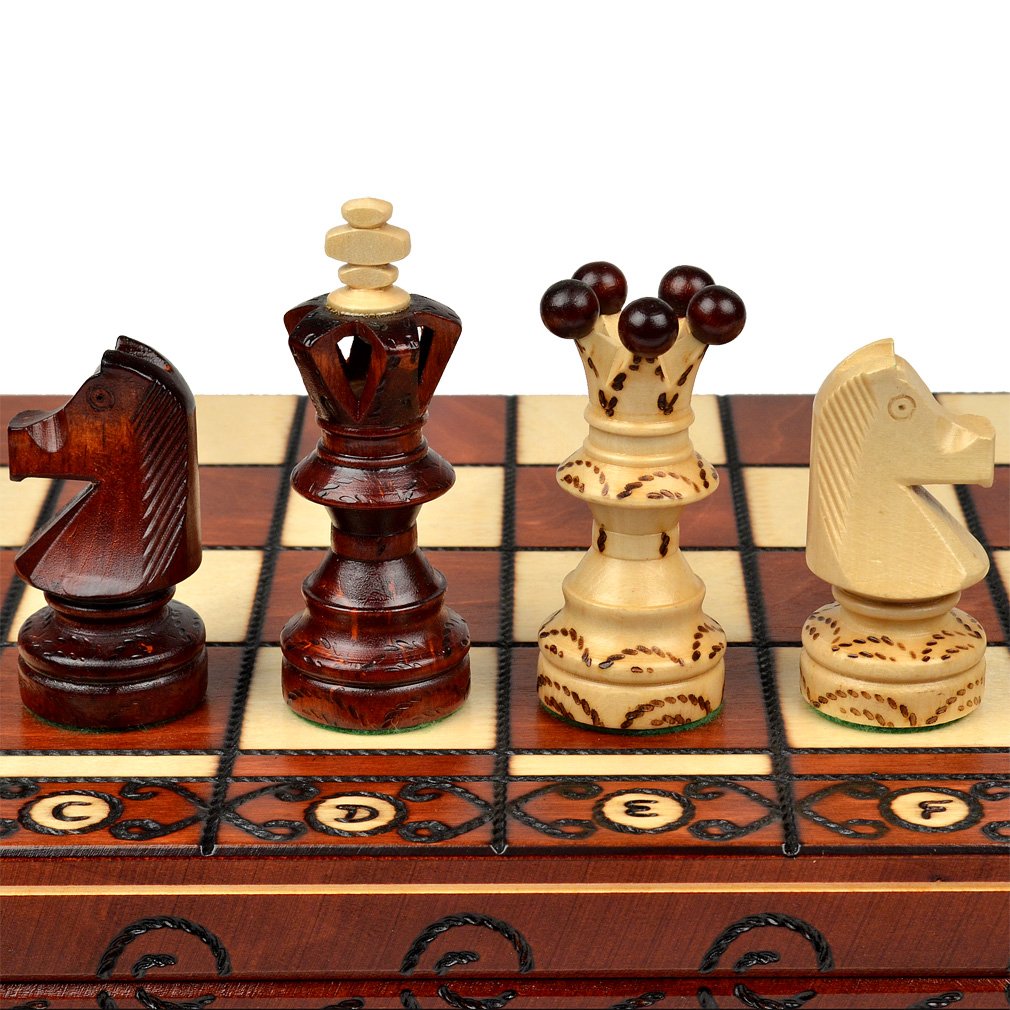 "Ambassador" European International Chess Game Set - 60cm