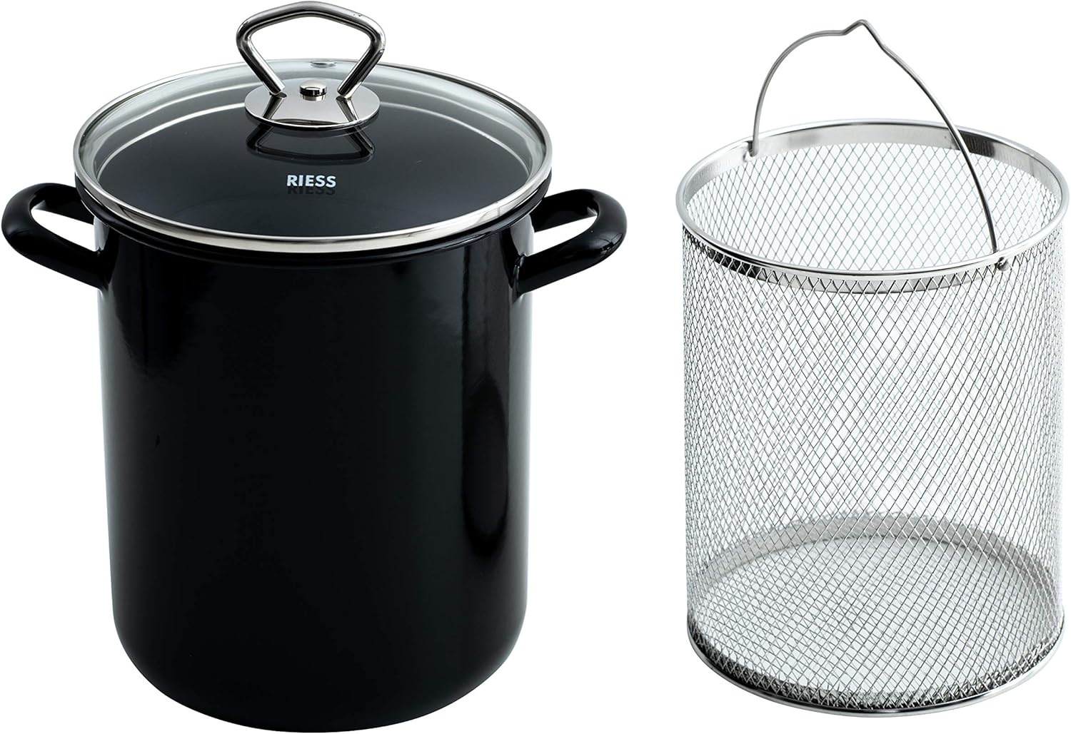 Pentola Universale Smaltata 24 cm, Nera - immagine 1