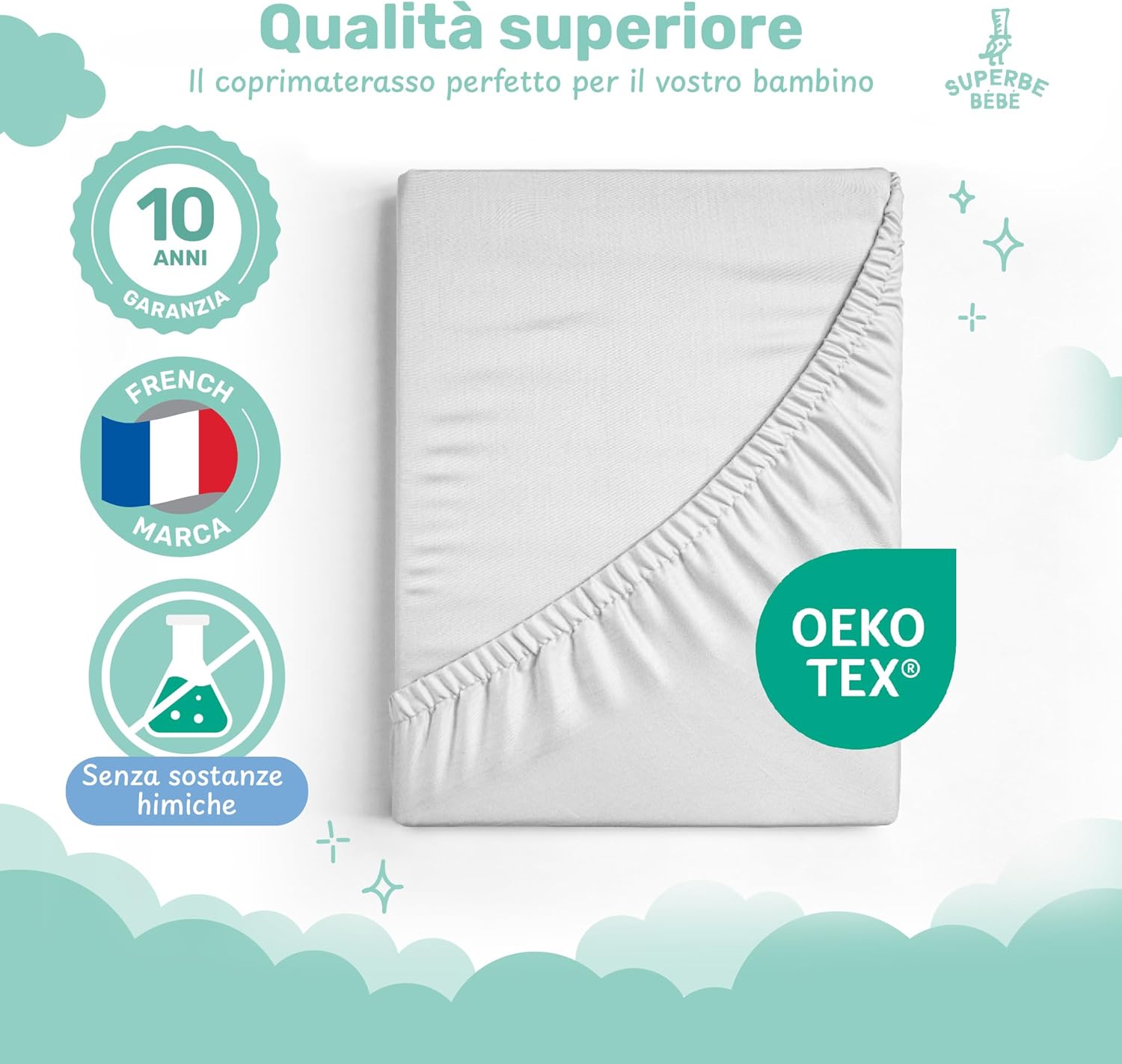 Coprimaterasso Impermeabile Lettino 70x140 - immagine 5